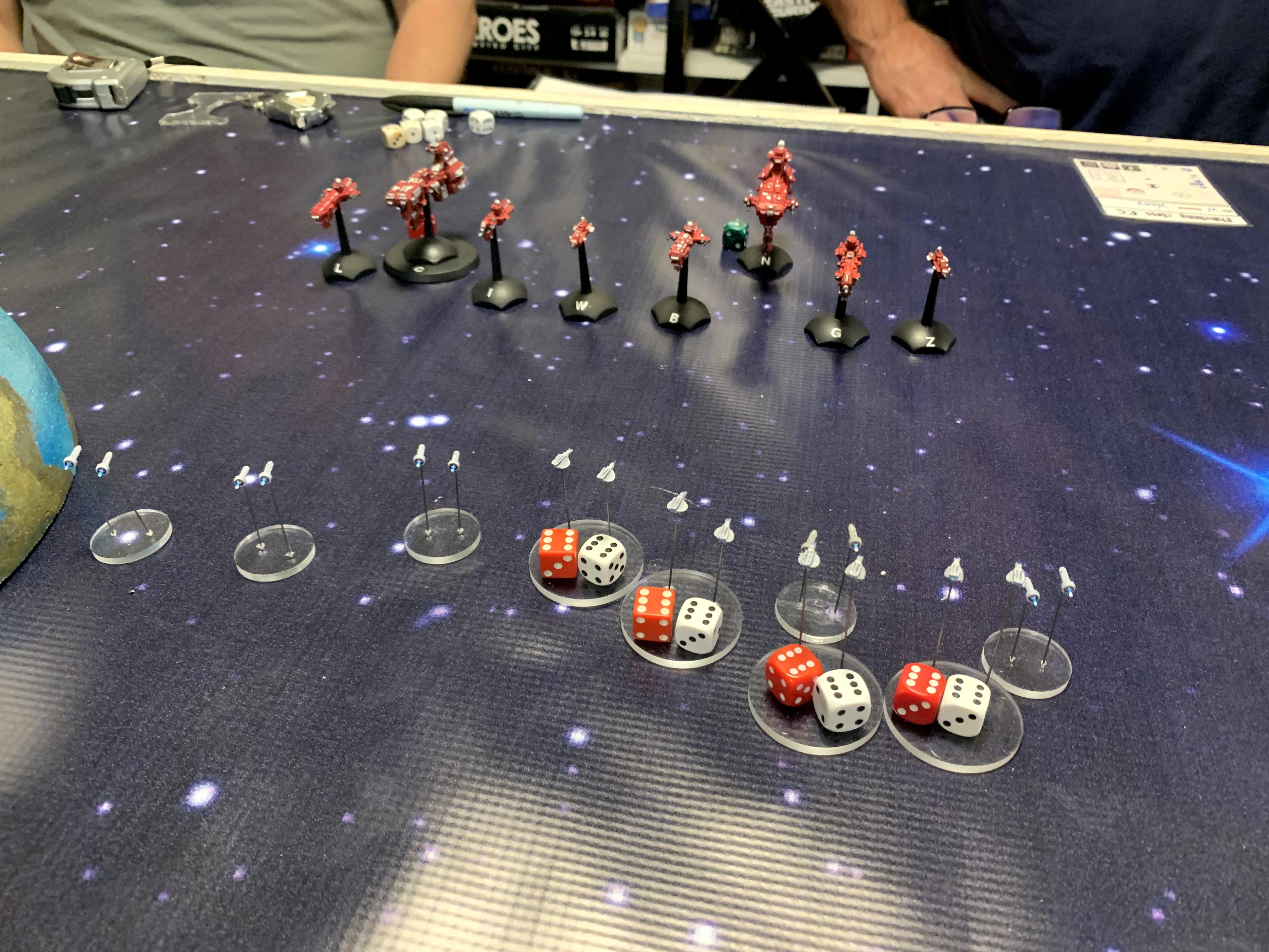 Full Thrust battle