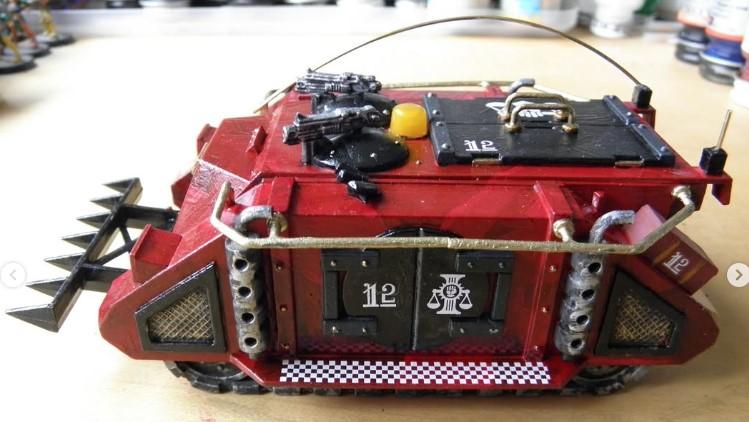 Adeptus Arbites, Necromunda, Oldhammer, Rhino, Vehicle, Warhammer 40,000