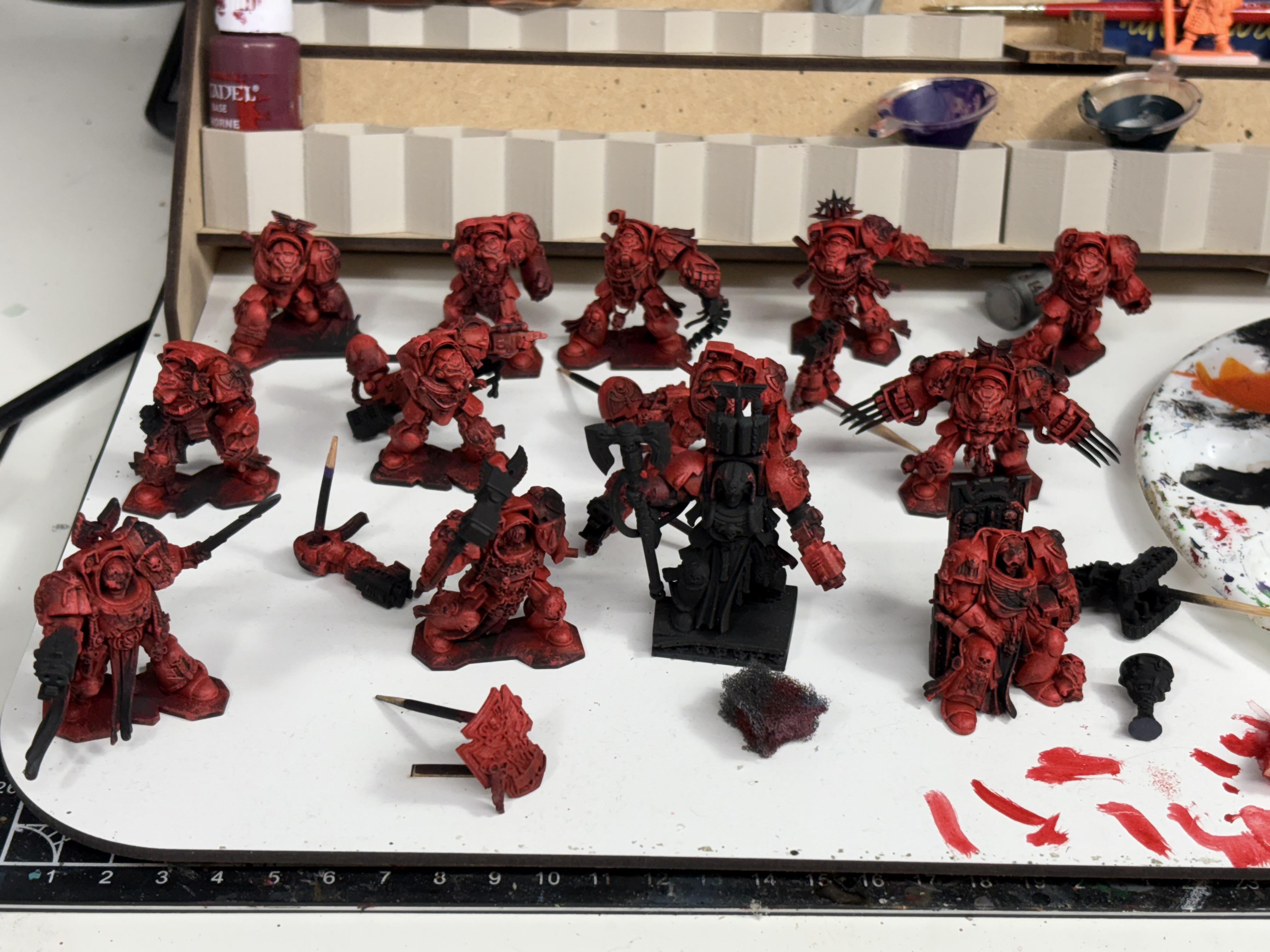 Blood Angels, Space Hulk, Space Marines, Terminator Armor, Warhammer 40,000, Work In Progress