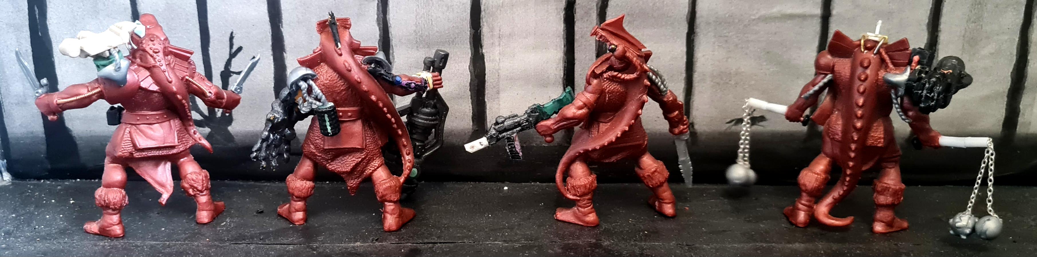 Conversion, Cyborg, Fantasy Battles, Flail, From Russia, Heavy Weapon, Hydra, Infantry, Lizardmen, Techno Barbarian, Technolog, Tehnolog, Warband, Warriors, Work In Progress