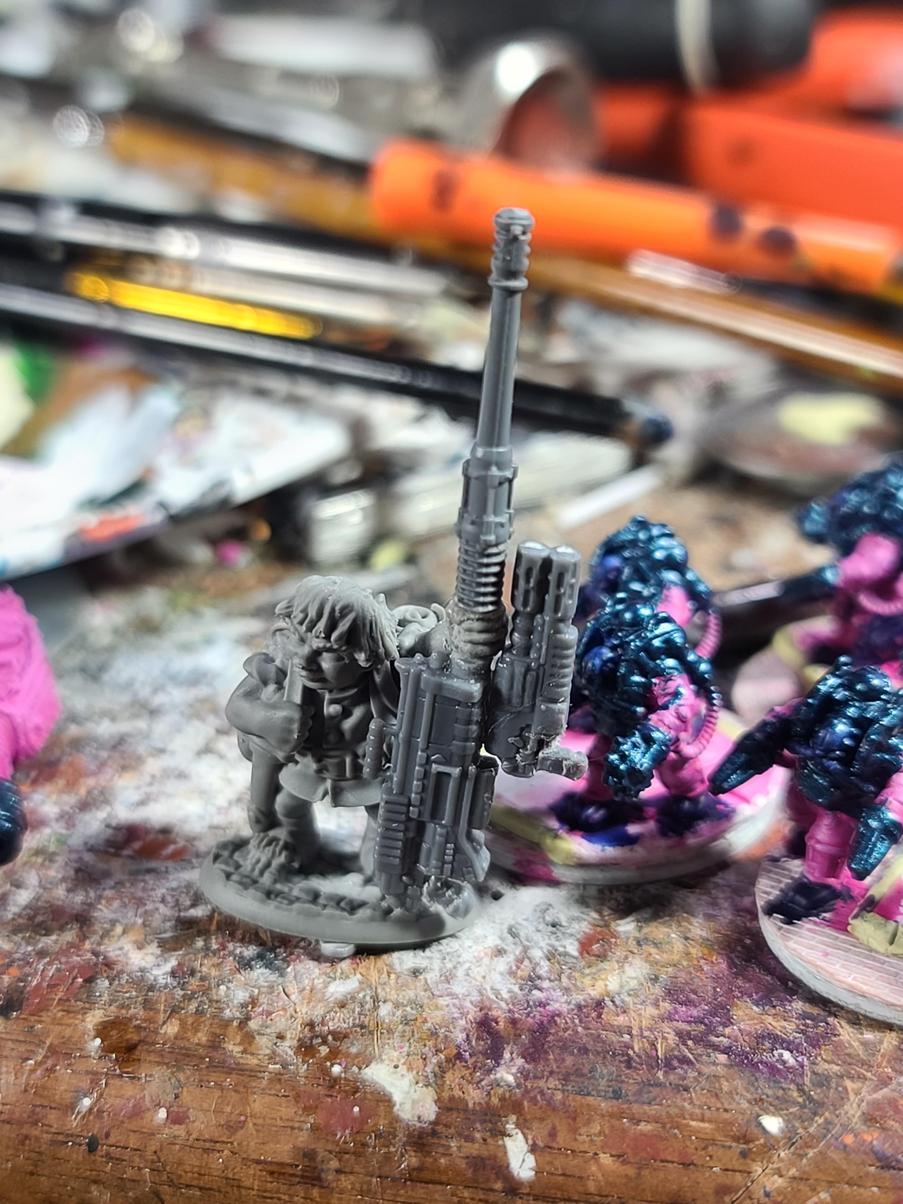 Bones Usa, Combi Weapon, Halflings, Kitbash, Necromunda, Reaper Miniatures, Shieldwolf Miniatures