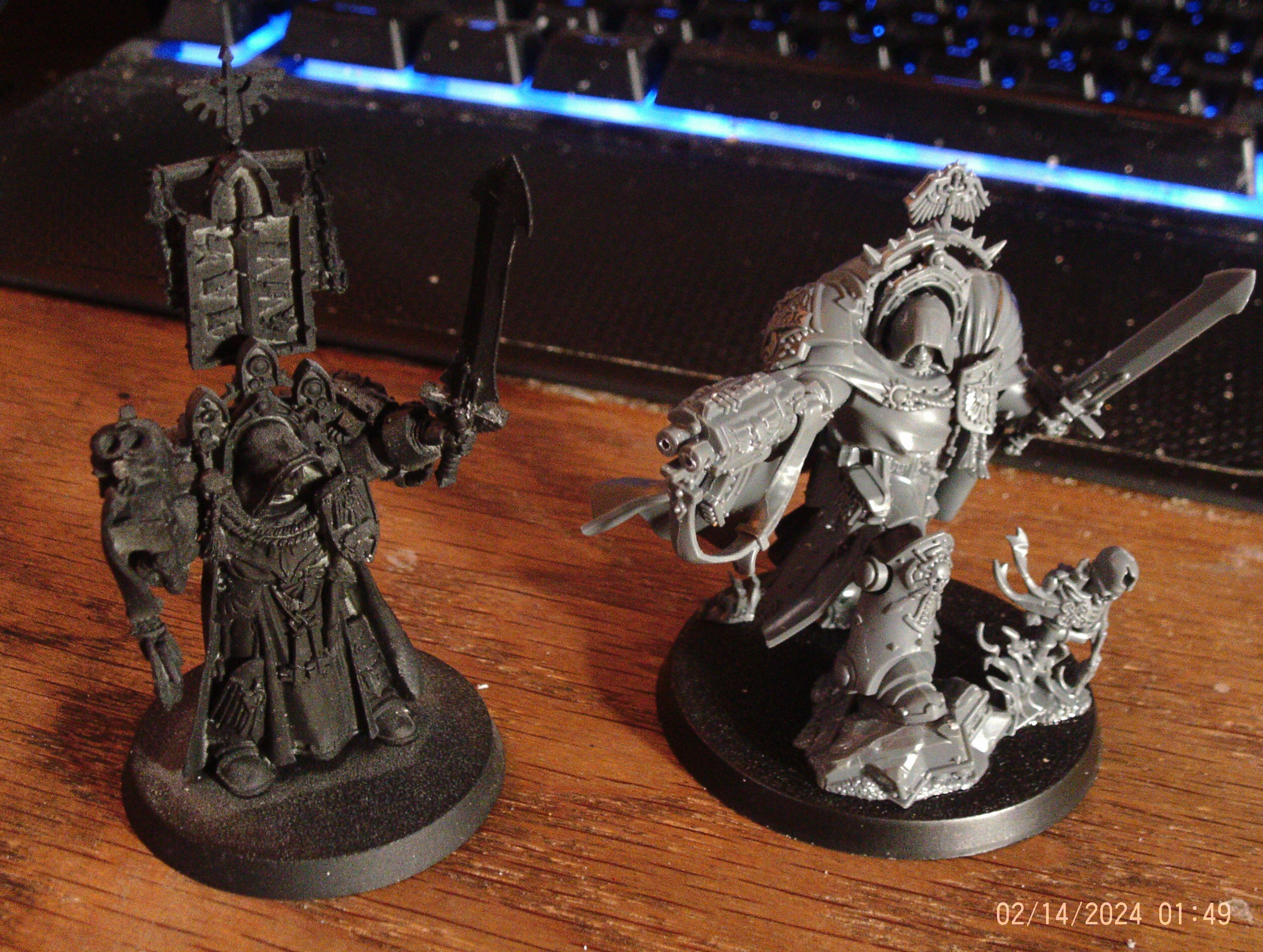 Old and New Belial comparison unpainted