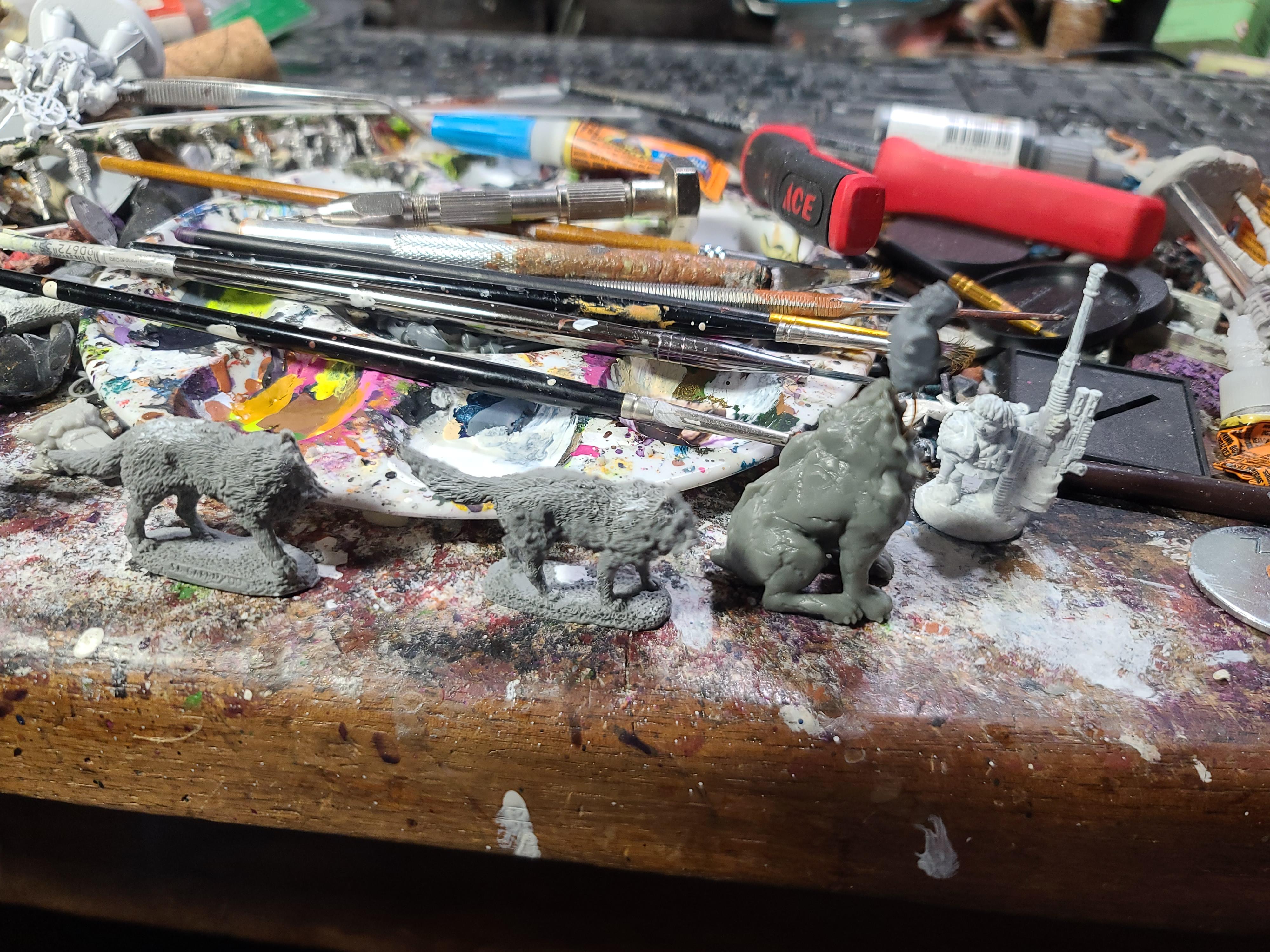 Centaur, Conversion, Frostgrave, Gnoll, Gorkamorka, Kitbash, Muties, North Star Military Figures, Reaper Miniatures, Sculpting, Soldiers Ii
