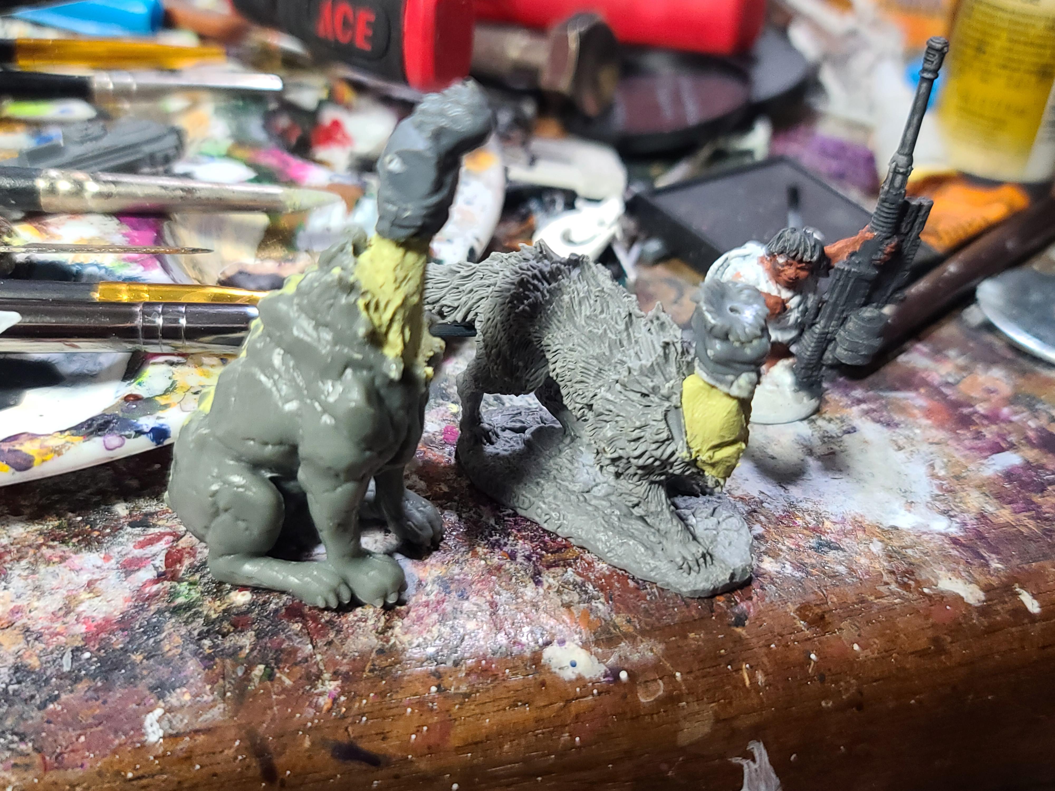 Centaur, Conversion, Frostgrave, Gnoll, Gorkamorka, Kitbash, Muties, North Star Military Figures, Reaper Miniatures, Sculpting, Soldiers Ii