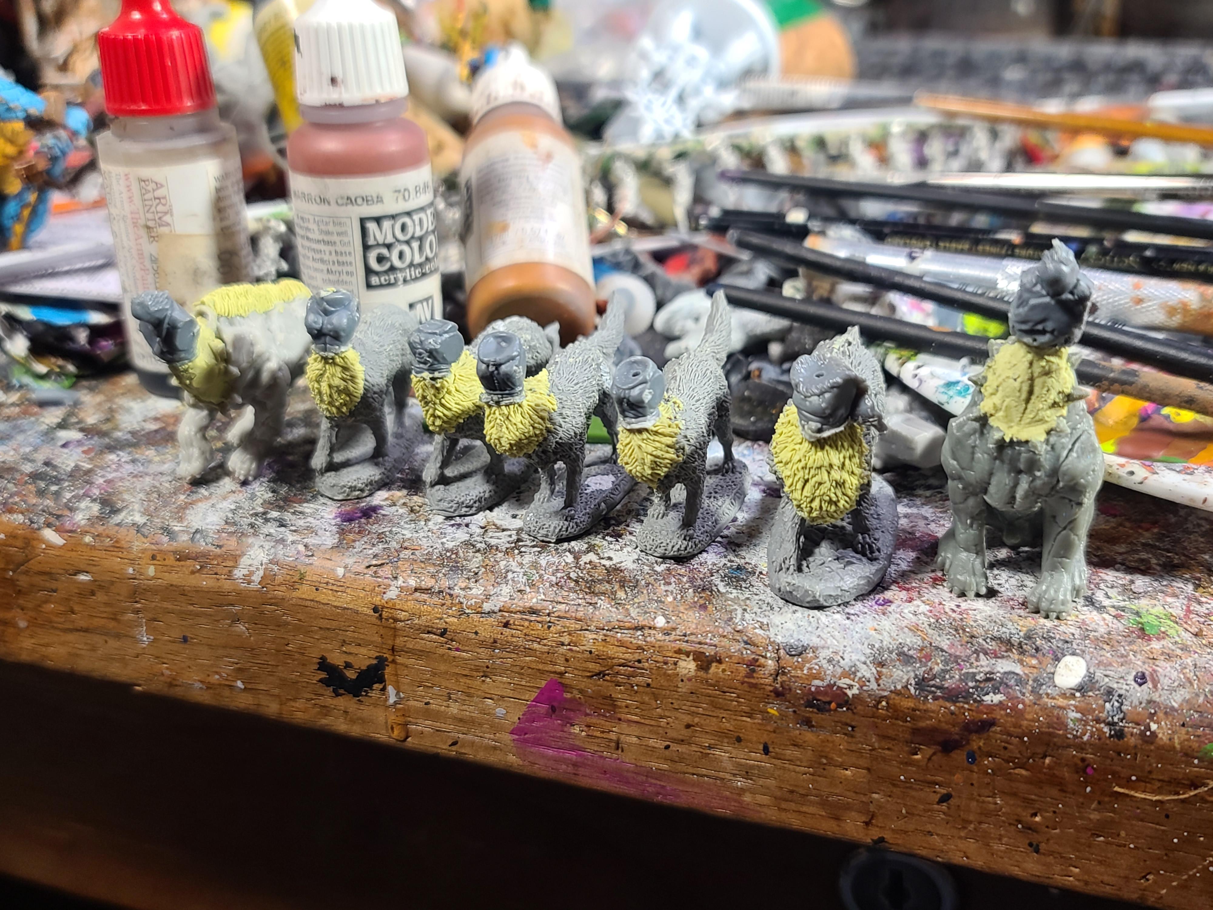 Centaur, Conversion, Frostgrave, Gnoll, Gorkamorka, Kitbash, Muties, North Star Military Figures, Reaper Miniatures, Sculpting, Soldiers Ii