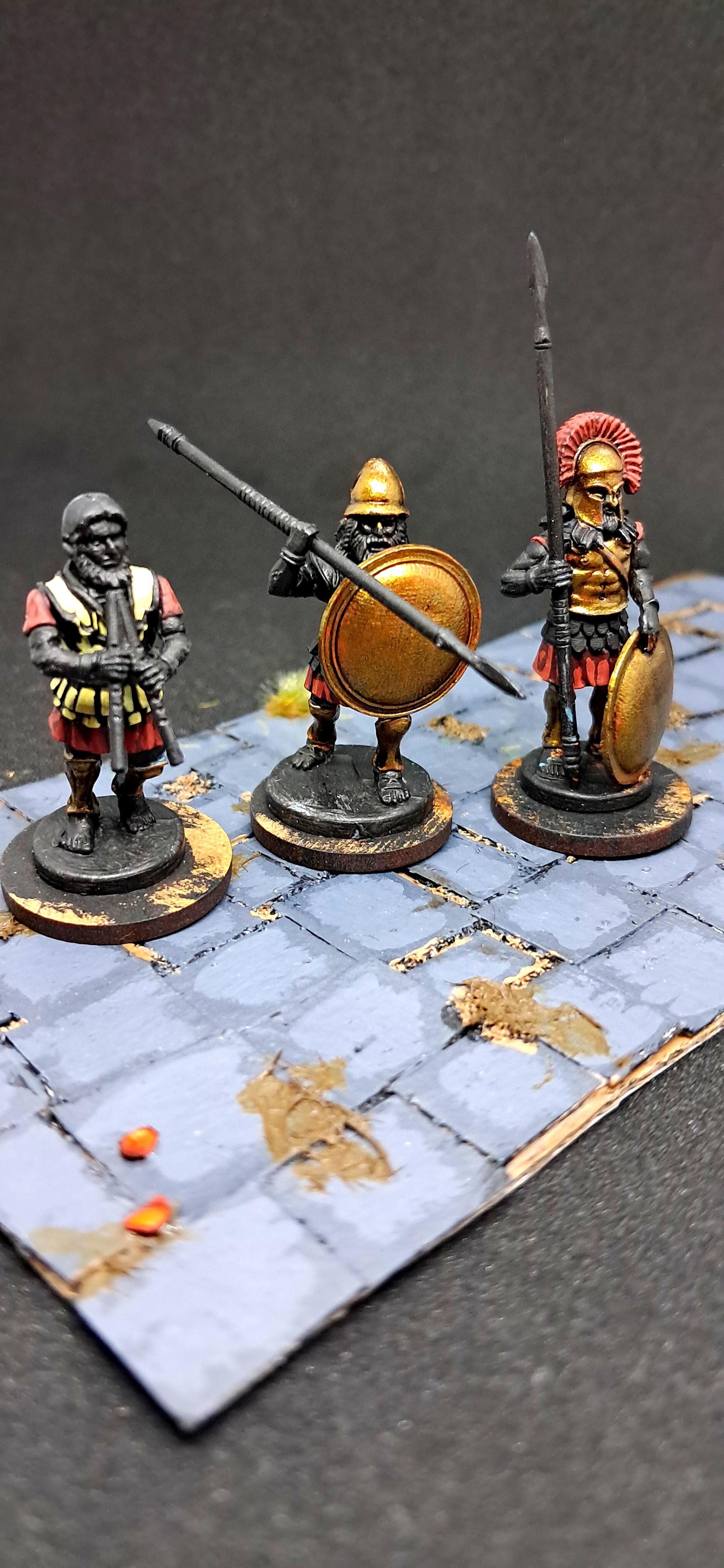 Ancient, Hoplite, Spartan, Victrix, Work In Progress