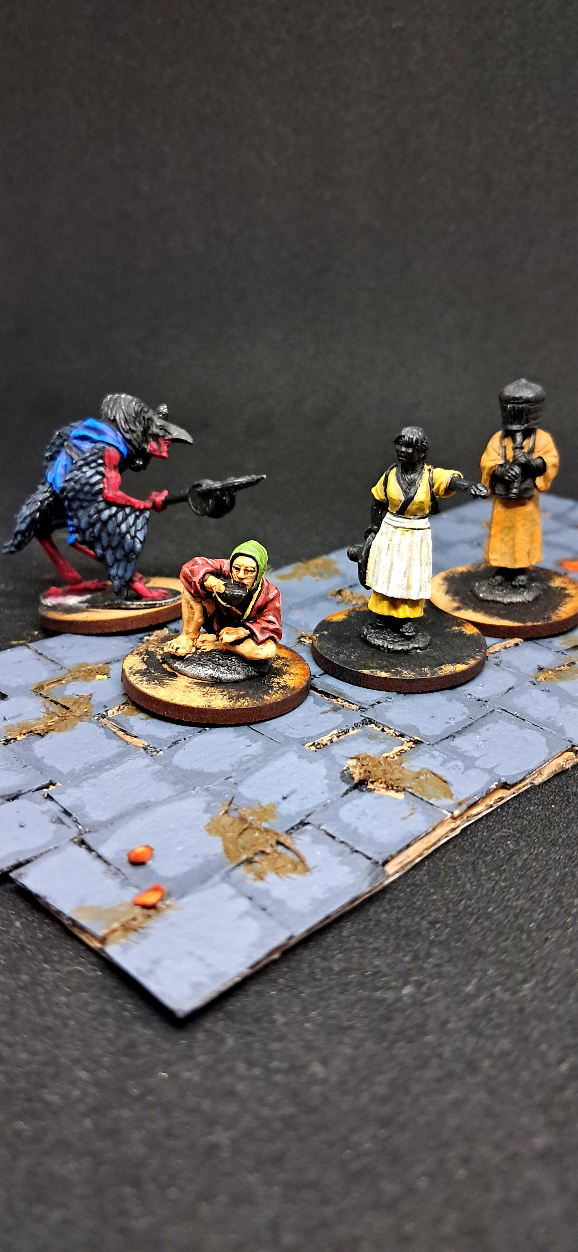 Japanese, Samurai, Tengu, Test Of Honour, Townsfolk, Villagers