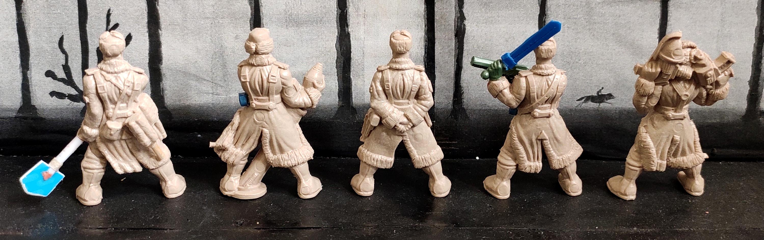Conversion, Fantasy Battles, From Russia, Infantry, Mine Thrower, Shovel, Squad, Stalingrad, Technolog, Tehnolog, Warriors, Work In Progress