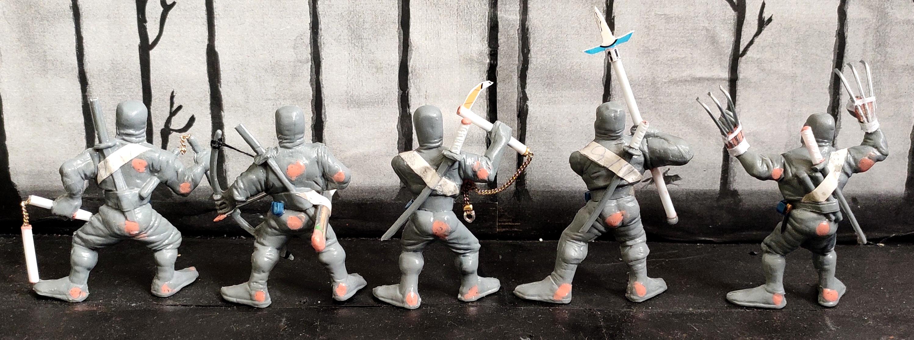 Bow, Conversion, Fantasy Battles, From Russia, Infantry, Katana, Kusarigama, Ninjas, Nunchaku, Regiment, Scratch Build, Shuko, Spear, Technolog, Tehnolog, Tekko Kagi, Warriors, Work In Progress