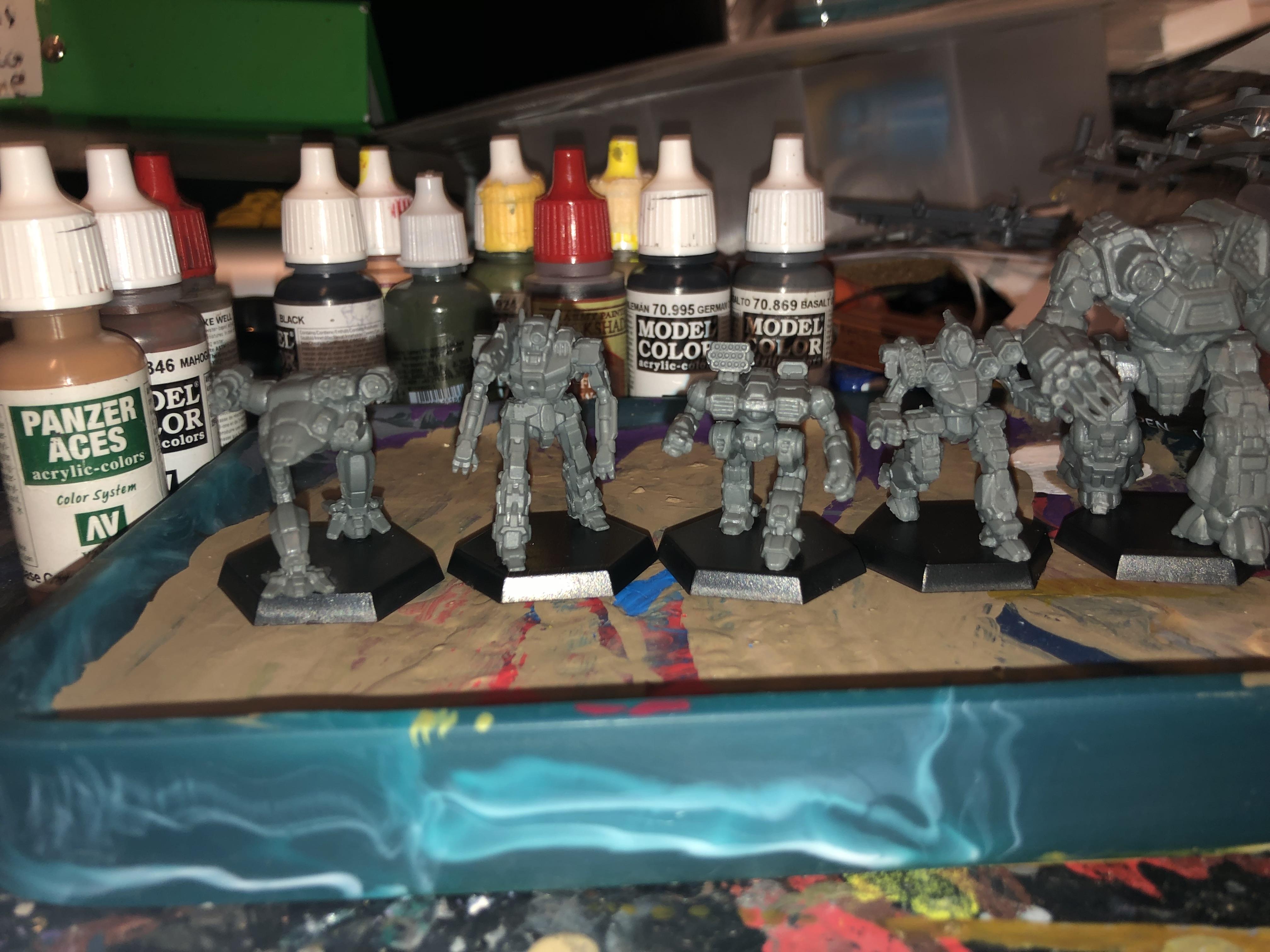 Battletech, Clan, Fire Falcon, Hellion, Howler, Kodiak, Pack Hunter, Star, Work In Progress