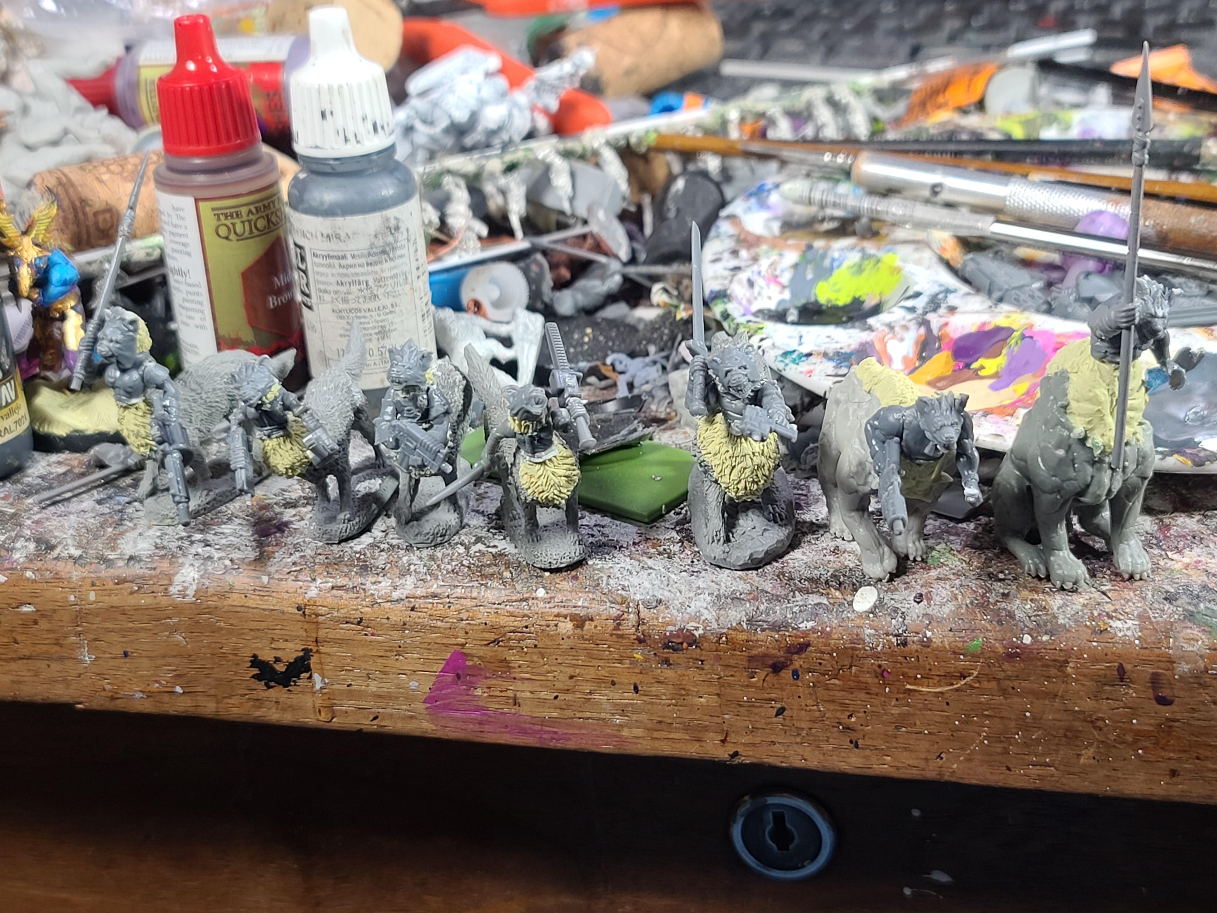 Canine, Centaur, Conversion, Gorkamorka, Kitbash, Muties, Reaper Miniatures, Sculpting