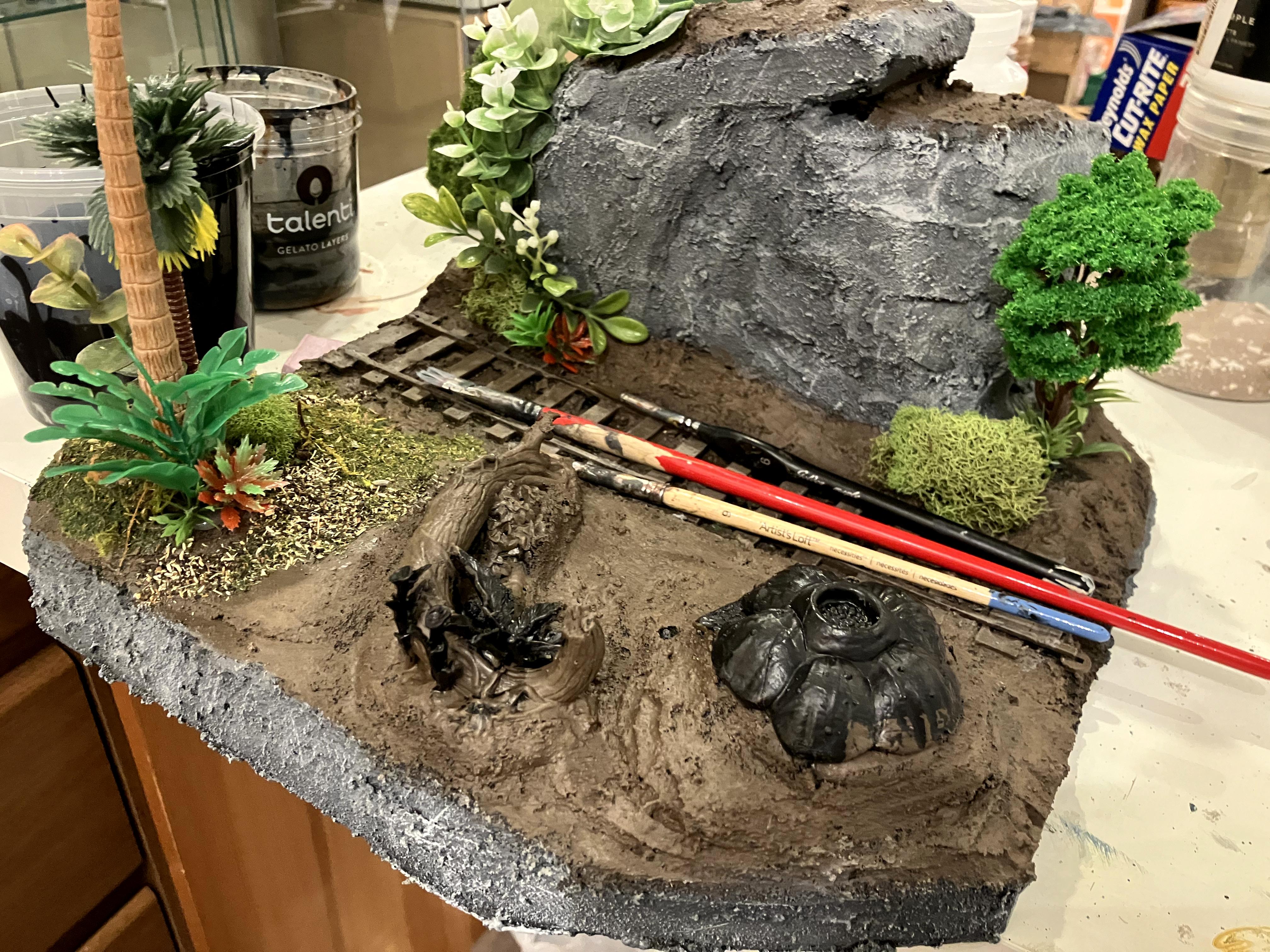 3-d Printing, Do-it-yourself, Forest, Jungle, Resin, Ruins, Scratcbuilt, Terrain, Train, Trees, Warhammer 40k Scenery