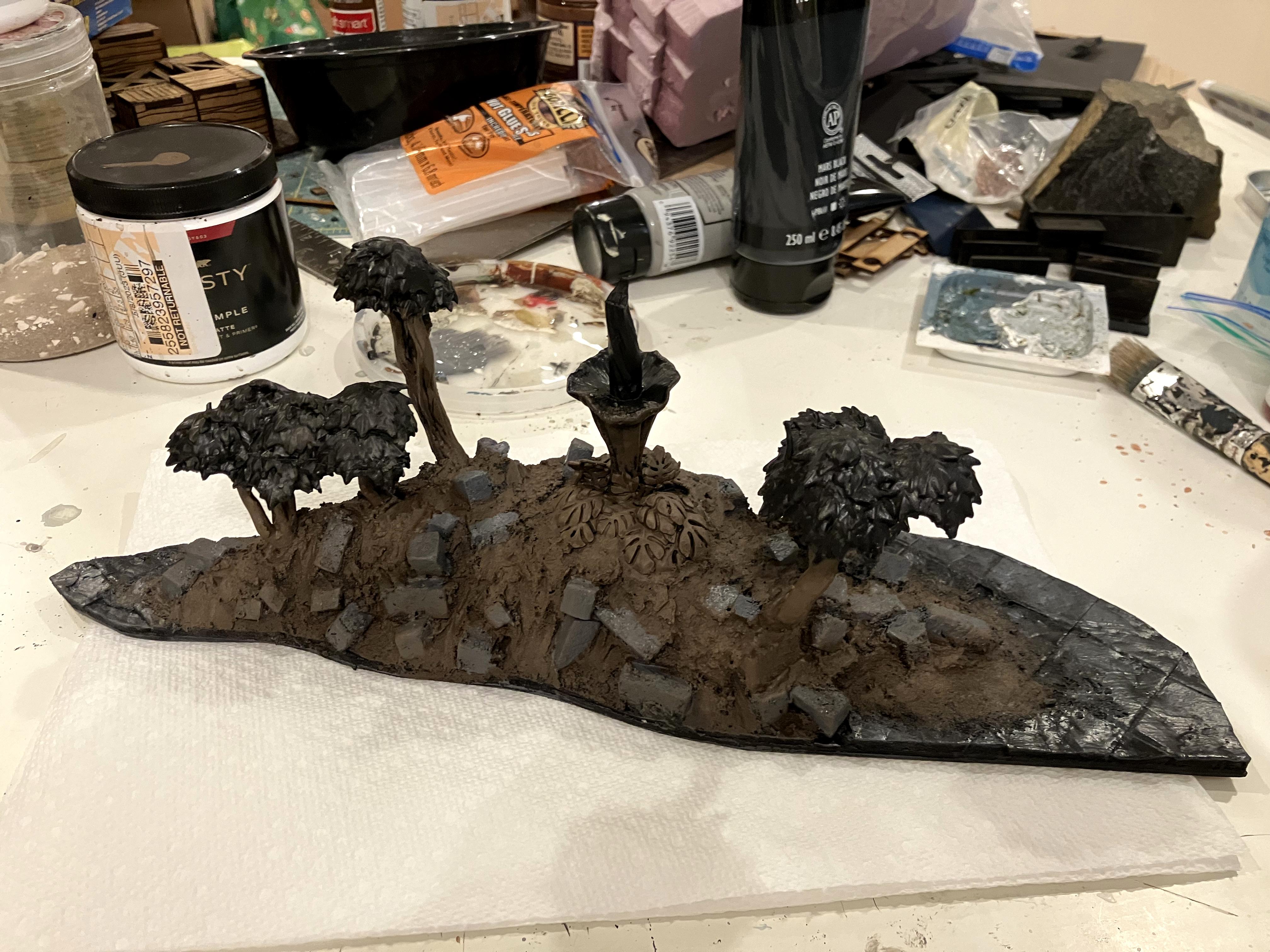 3-d Printing, Do-it-yourself, Forest, Jungle, Resin, Ruins, Scratcbuilt, Terrain, Train, Trees, Warhammer 40k Scenery