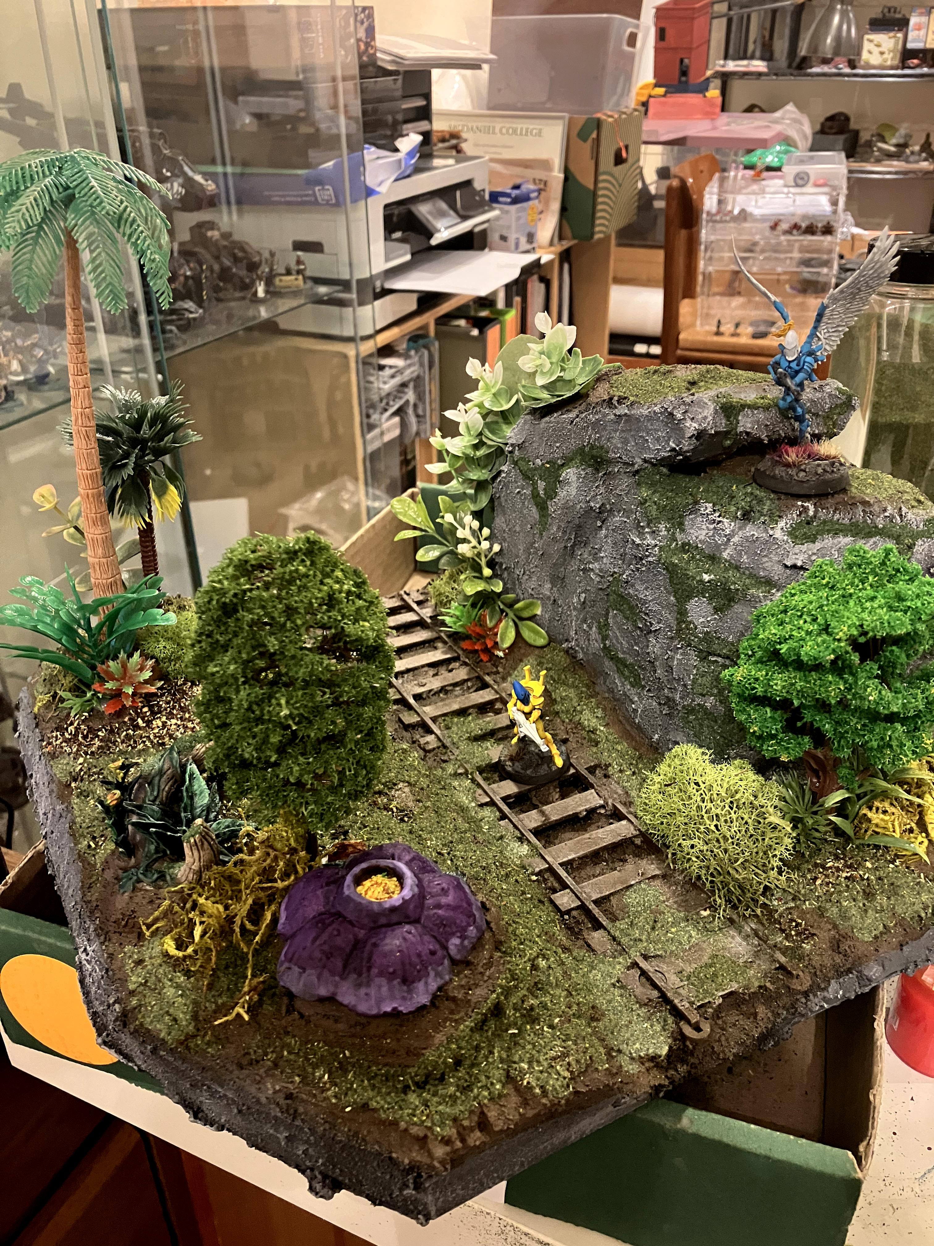 3-d Printing, Do-it-yourself, Forest, Jungle, Resin, Ruins, Scratcbuilt, Terrain, Train, Trees, Warhammer 40k Scenery