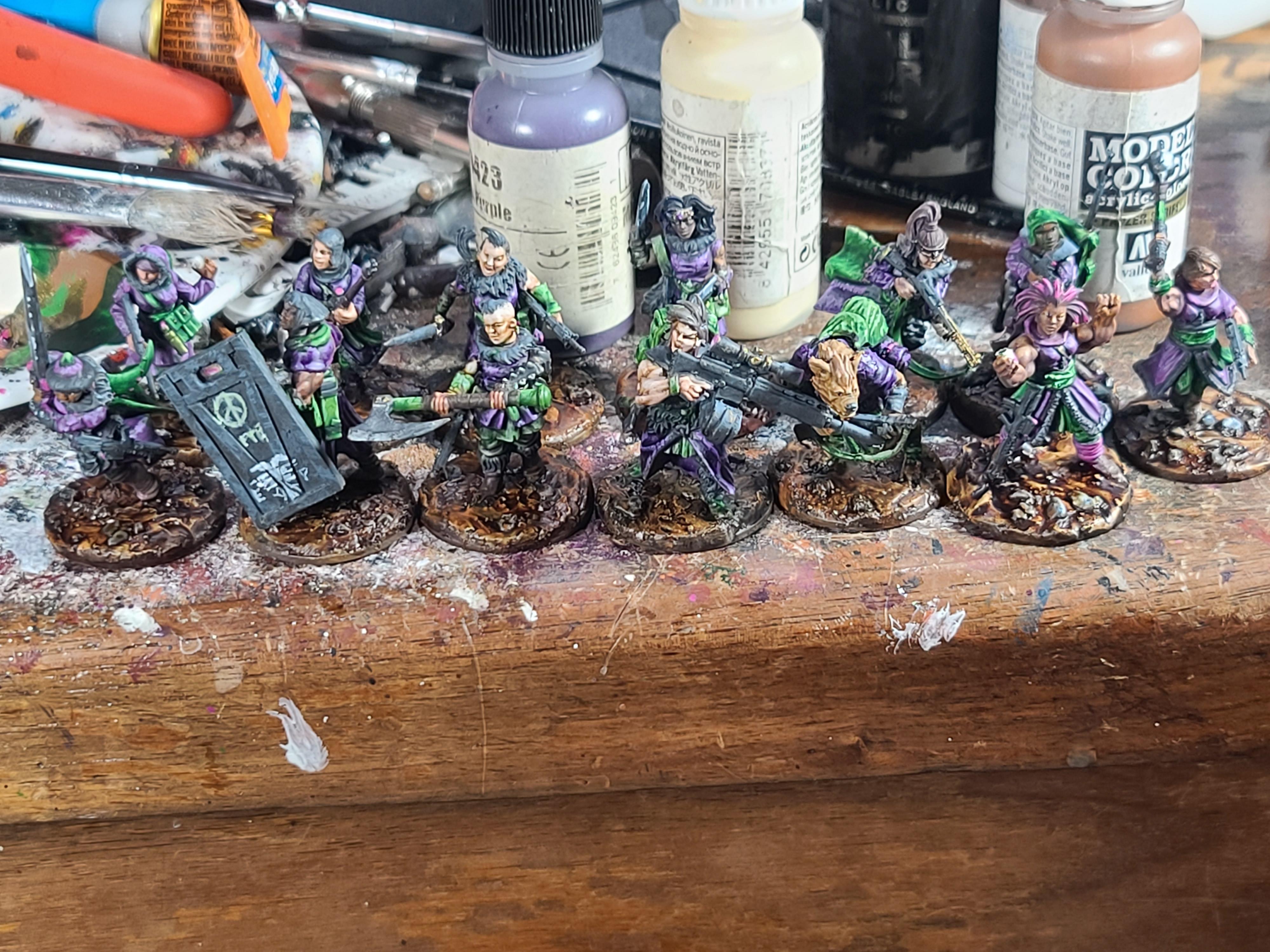 Frostgrave, Goliath, Kitbash, Necromunda, North Star Military Figures, Skirmish Ladies