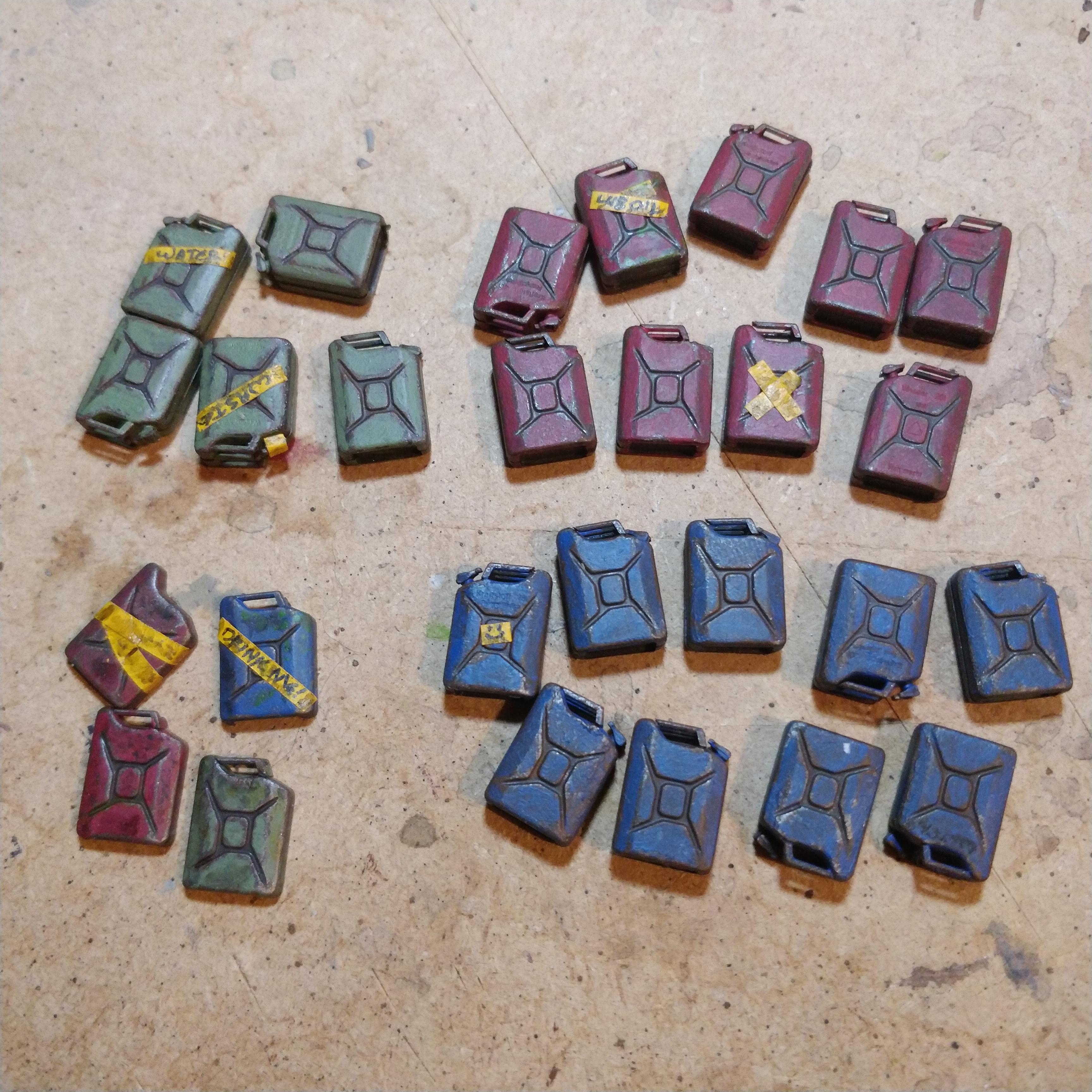 Scatter, Terrain, Gerry cans