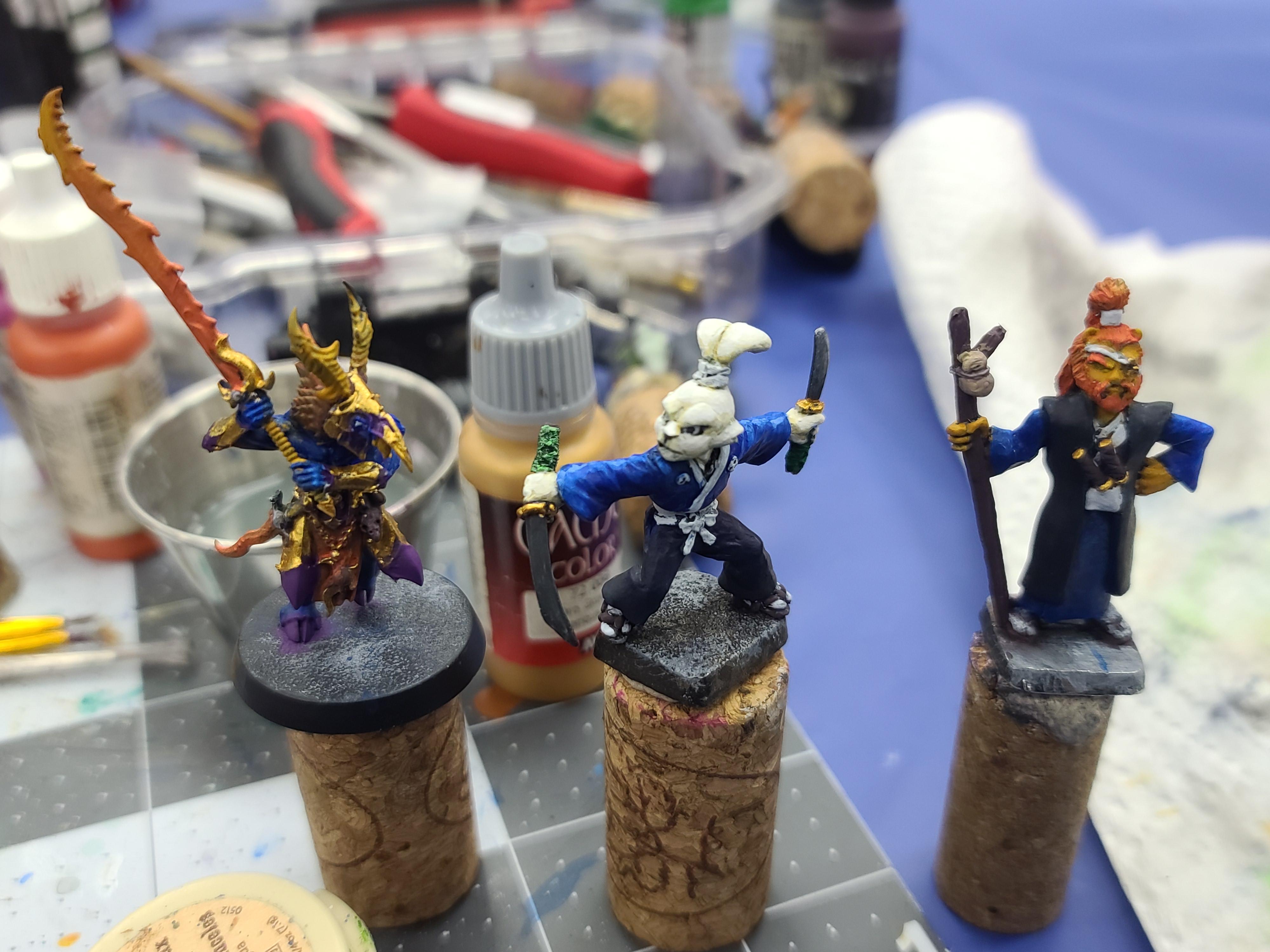 Dark Age Miniatures, Games Workshop, Kenichi, Lion, Rabbit, Samurai, Tzaangor, Tzeench, Usagi, Usagi Yojimbo