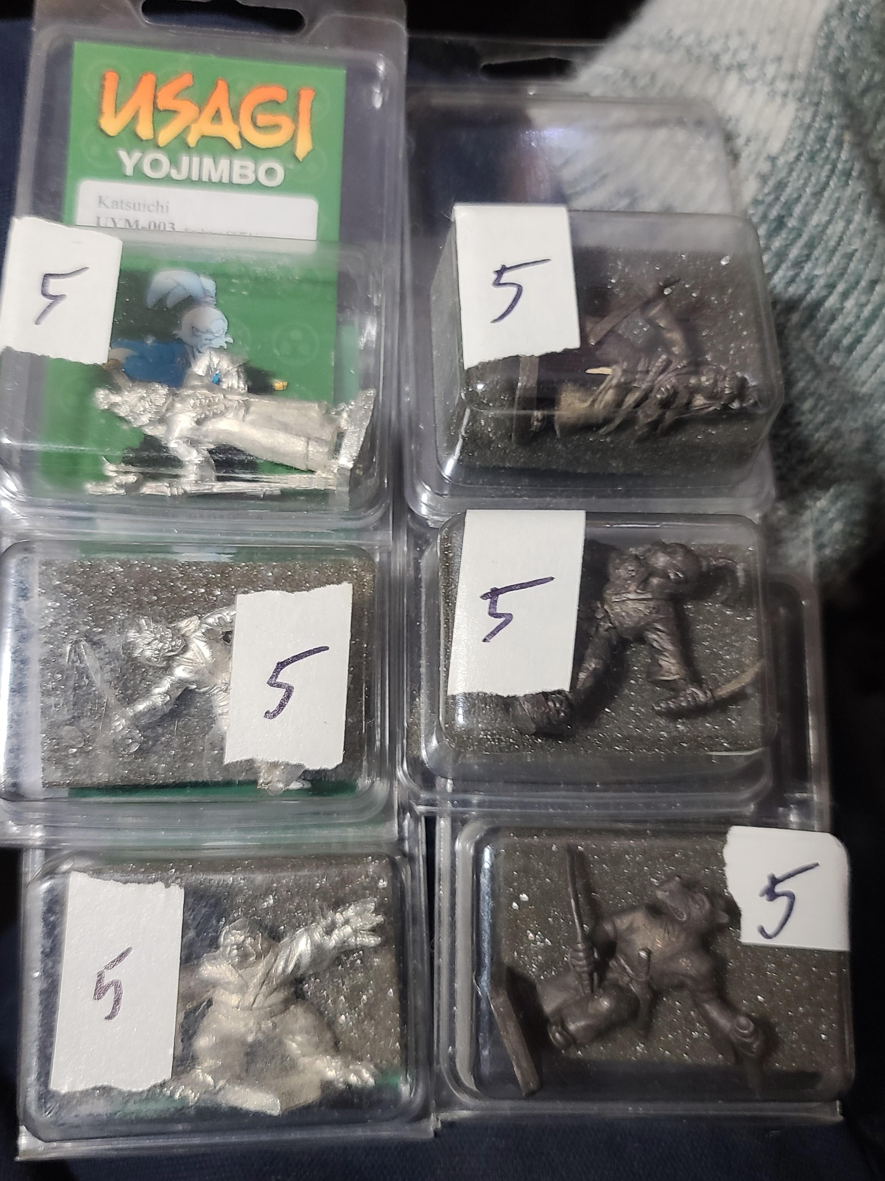 Chizu, Dark Age Miniatures, Gen, Kenichi, Metal, Mogura, Tomoe, Usagi, Usagi Yojimbo