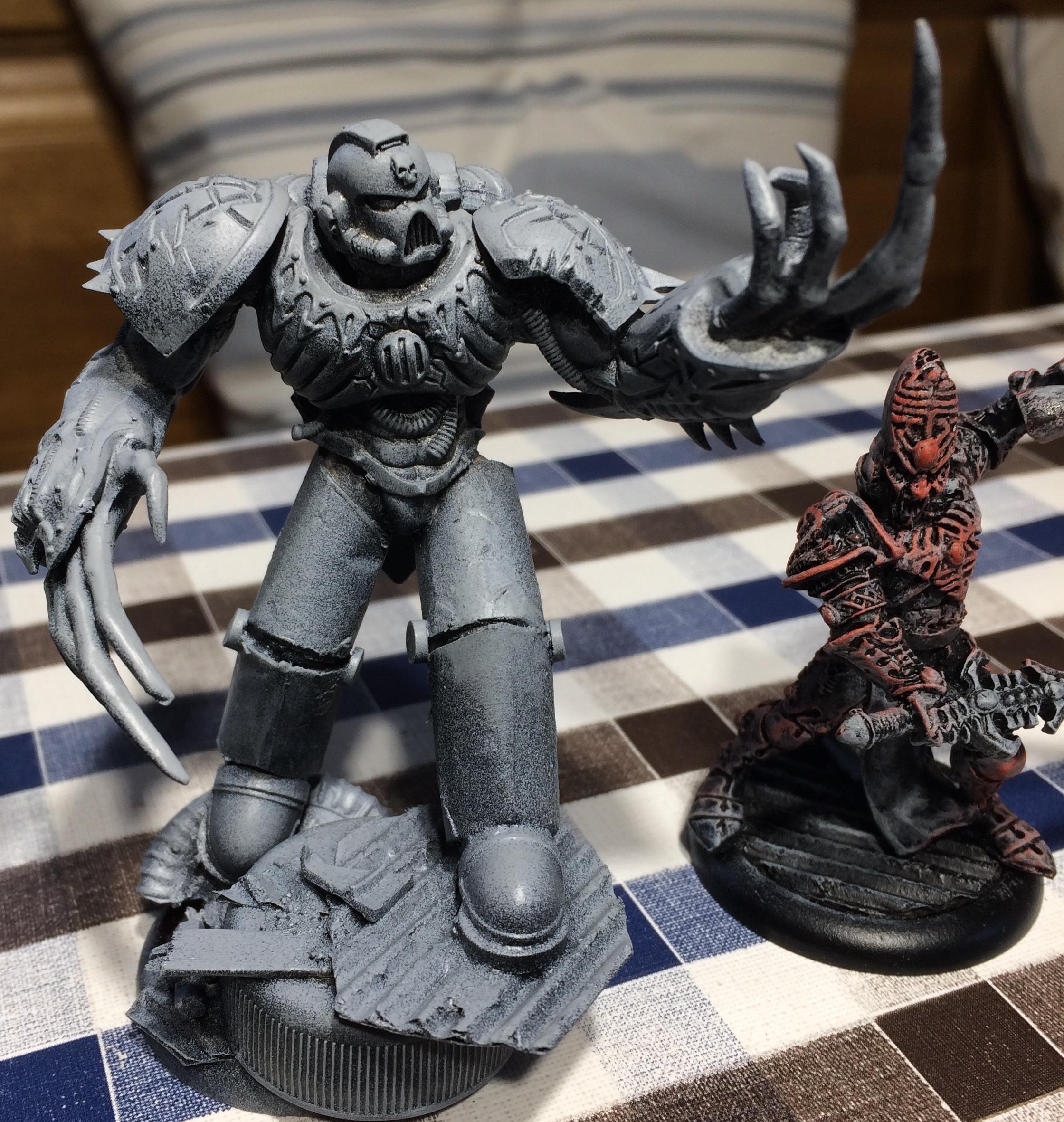 Avatar Of Khaine, Chaos Space Marines, Eldar, Mutations, Space Marines, Work In Progress