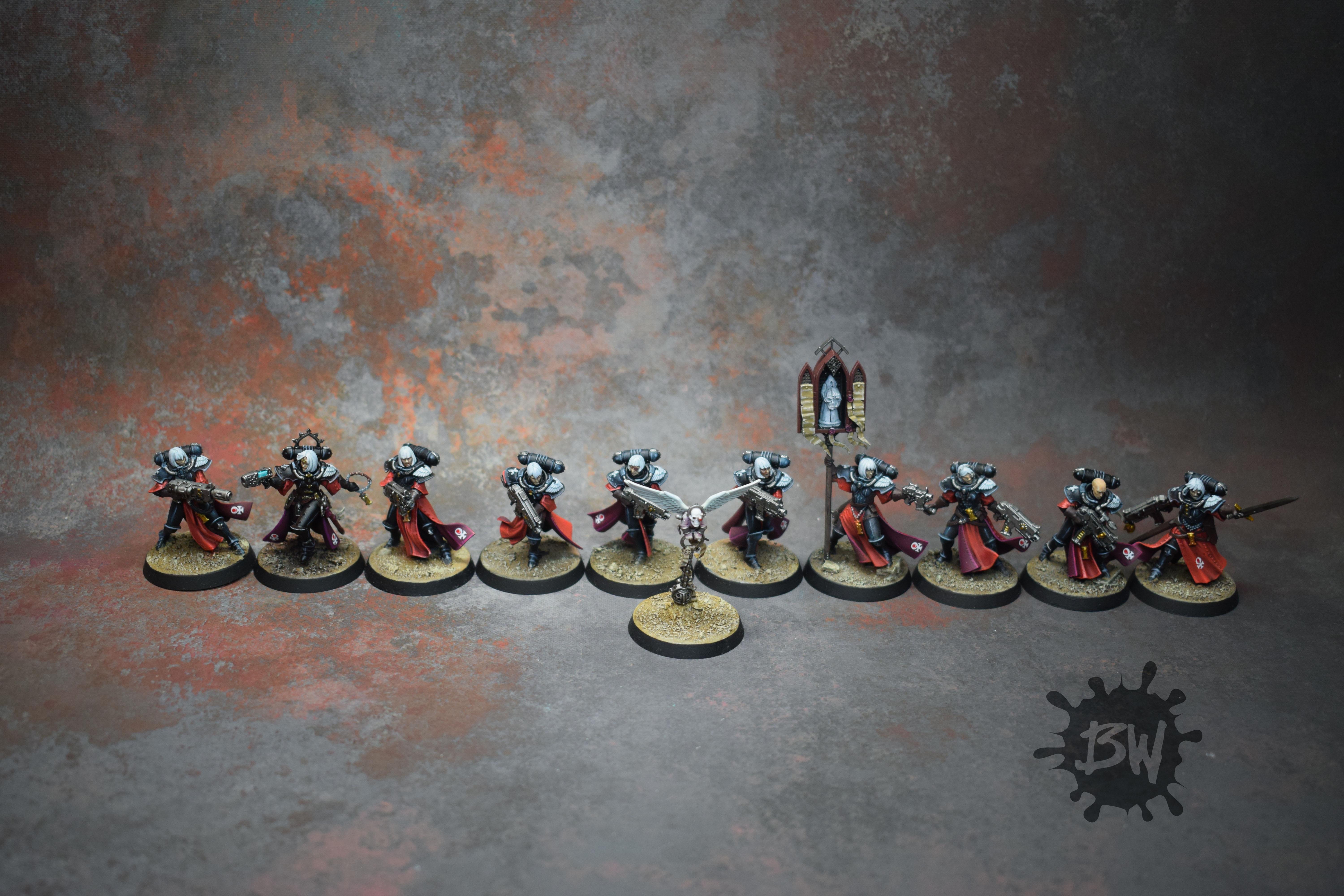 Adepta Sororitay, Battle Sisters Squad, Games Workshop, Warhammer 40,000
