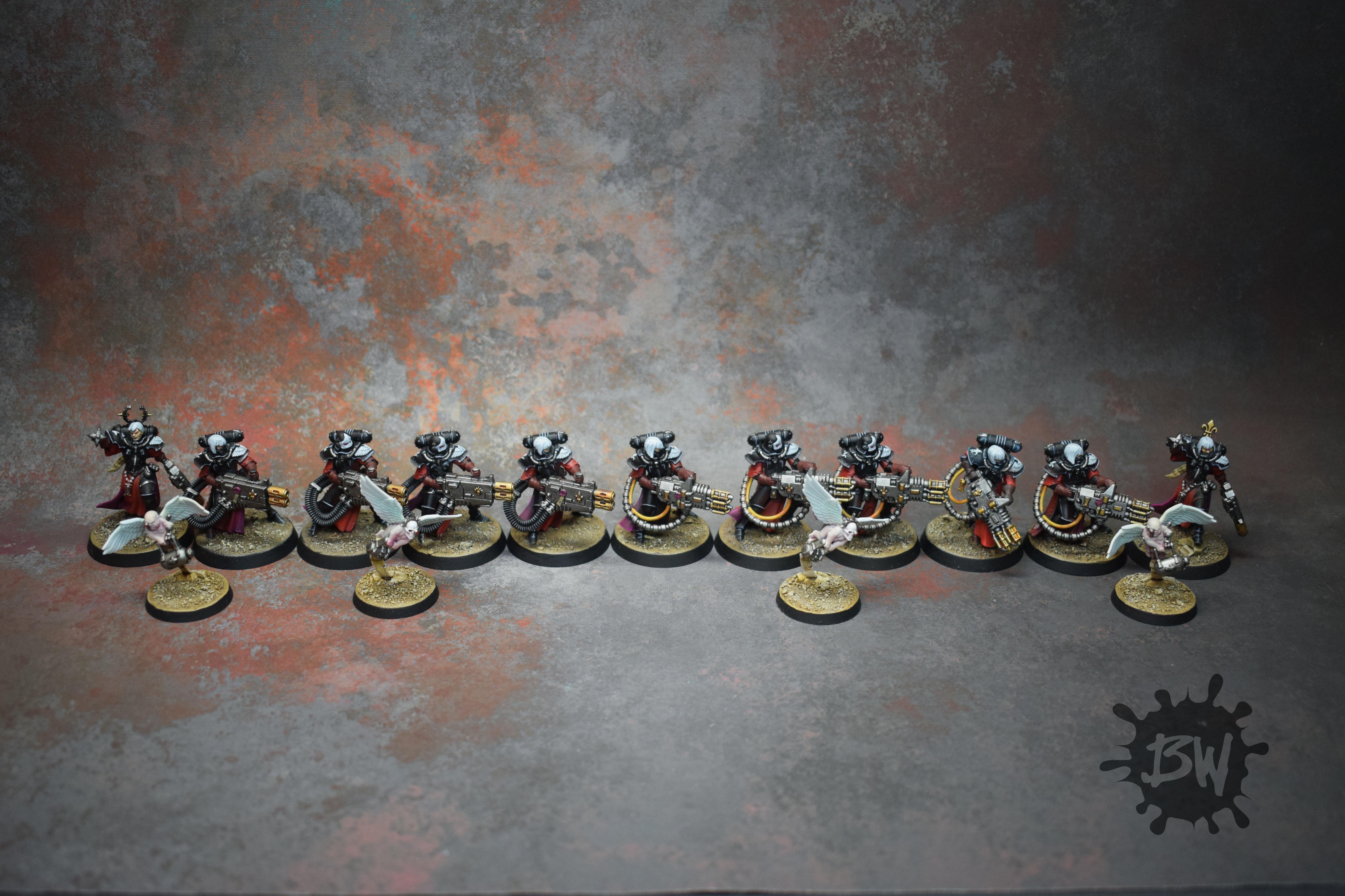 Adepta Sororitay, Games Workshop, Retributor Squad, Warhammer 40,000