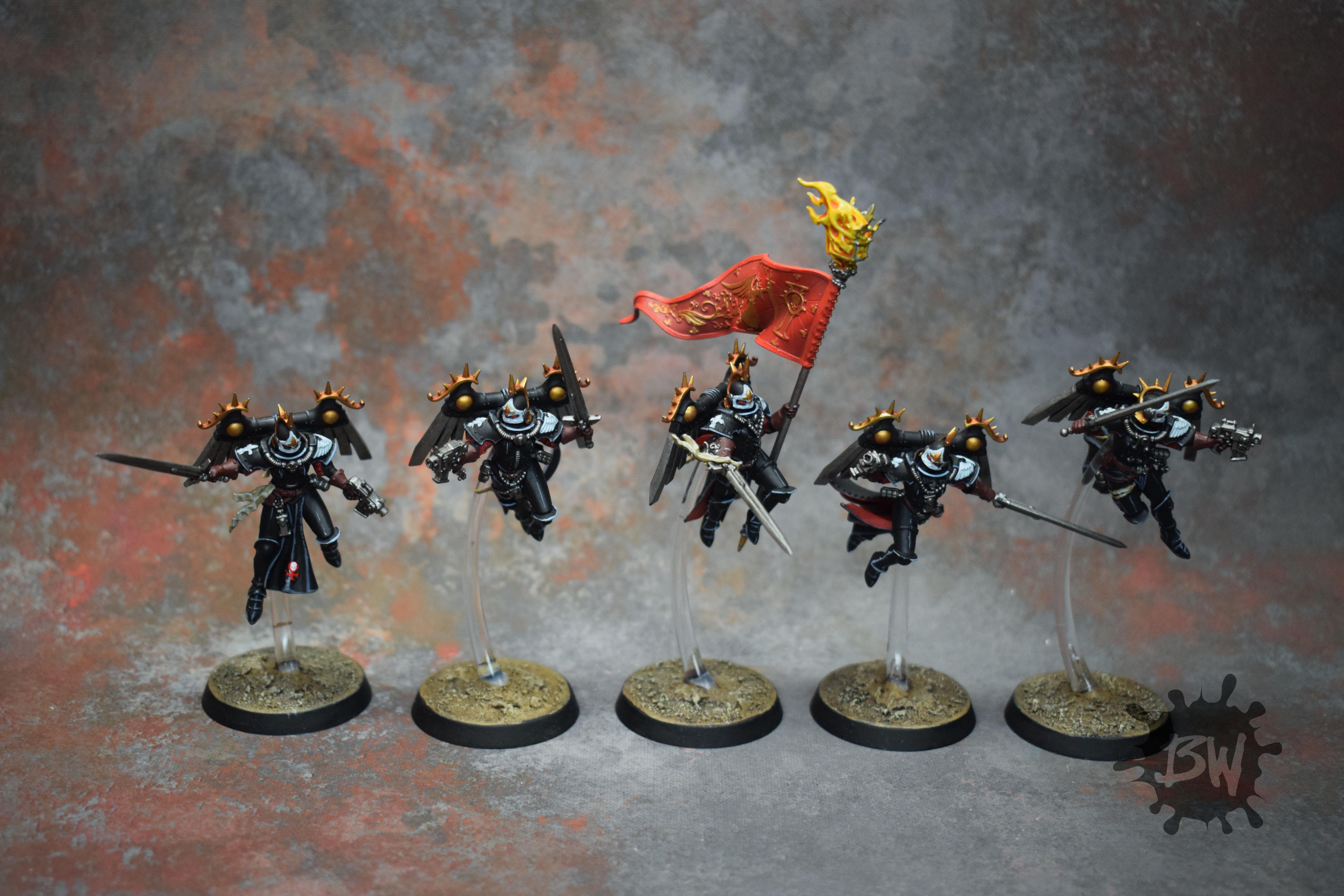 Adepta Sororitay, Games Workshop, Warhammer 40,000, Zephyrim Squad