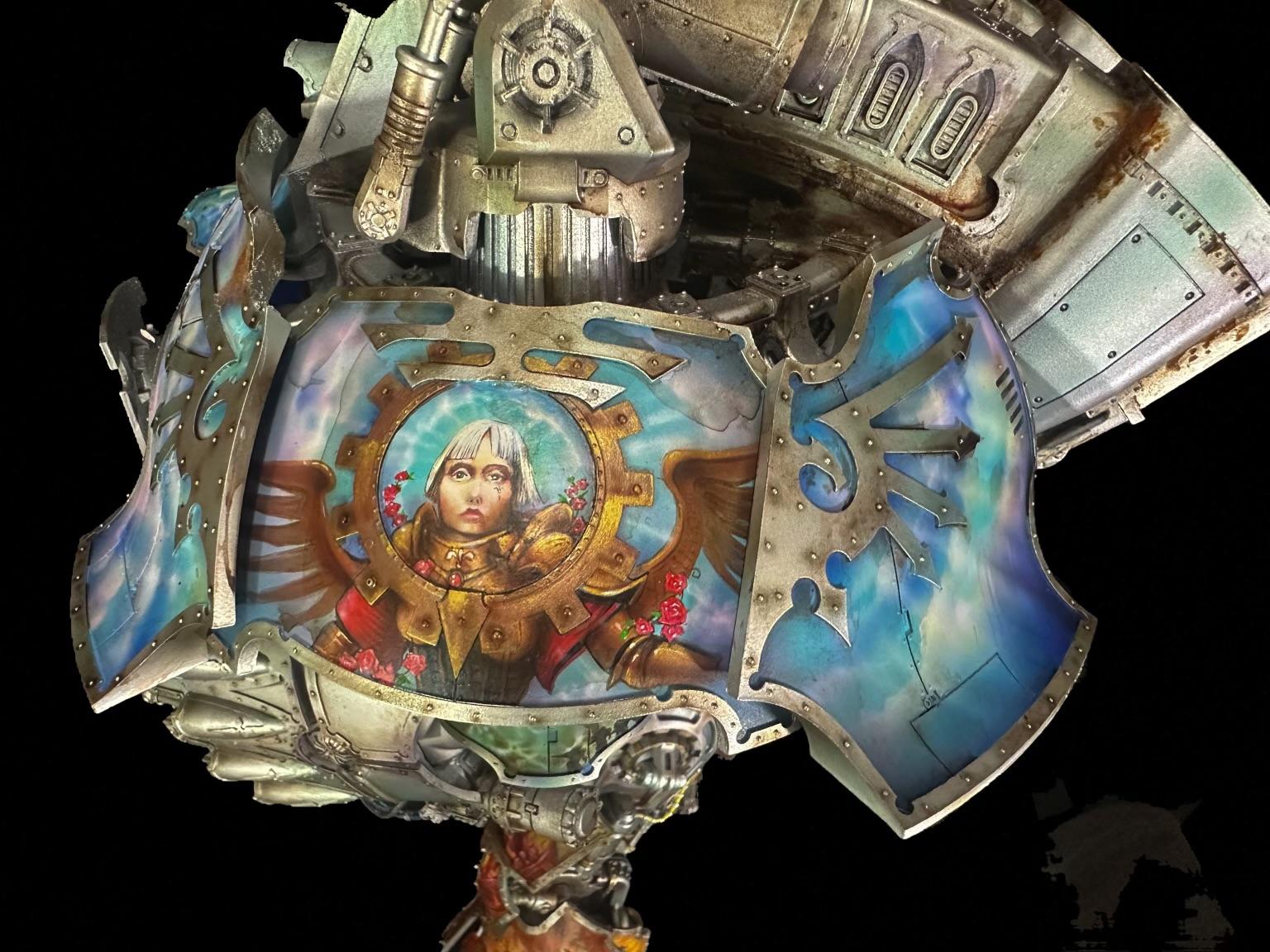 Airbrushed, Forge World, Freehand, Mural, Warlord