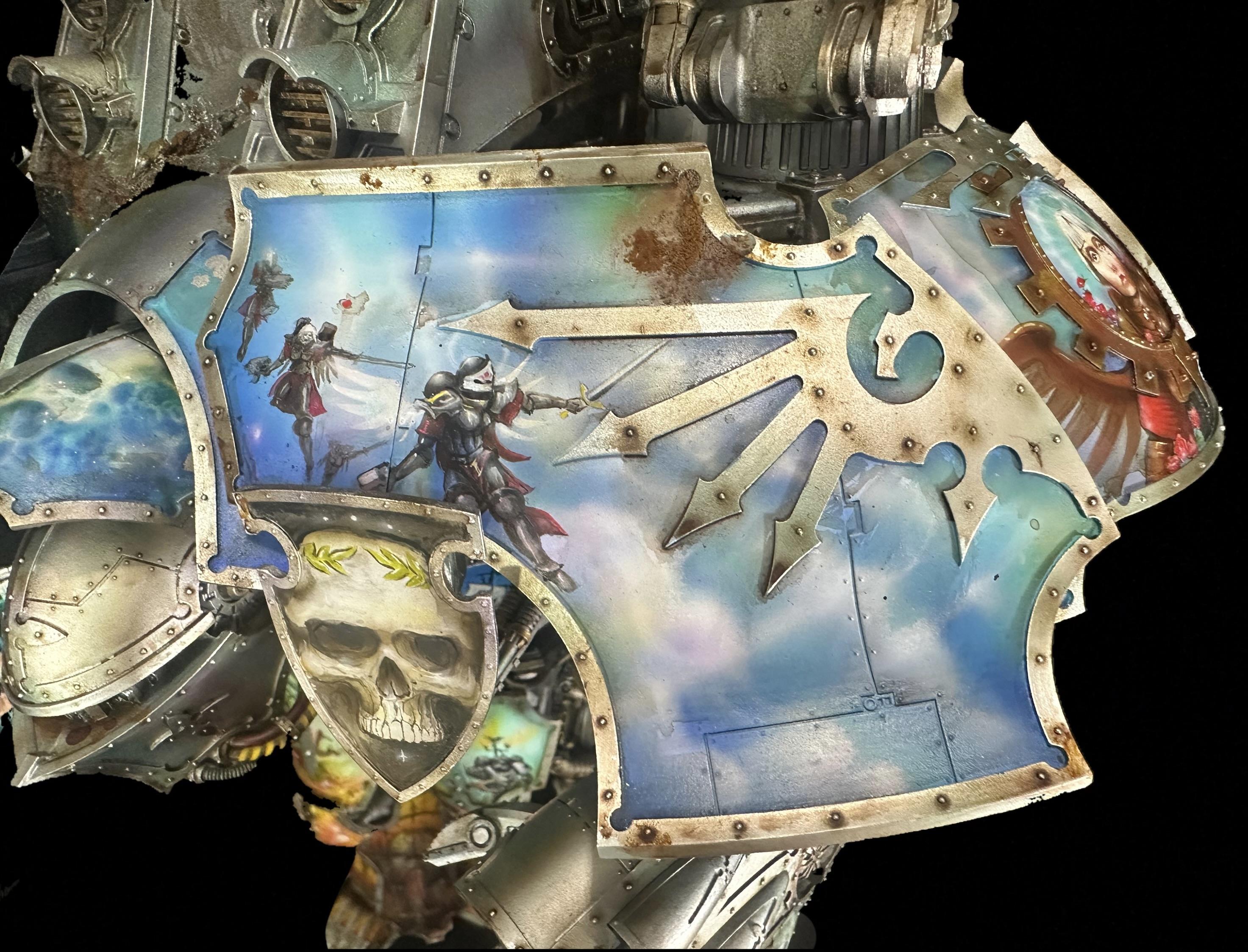 Airbrushed, Forge World, Freehand, Mural, Warlord