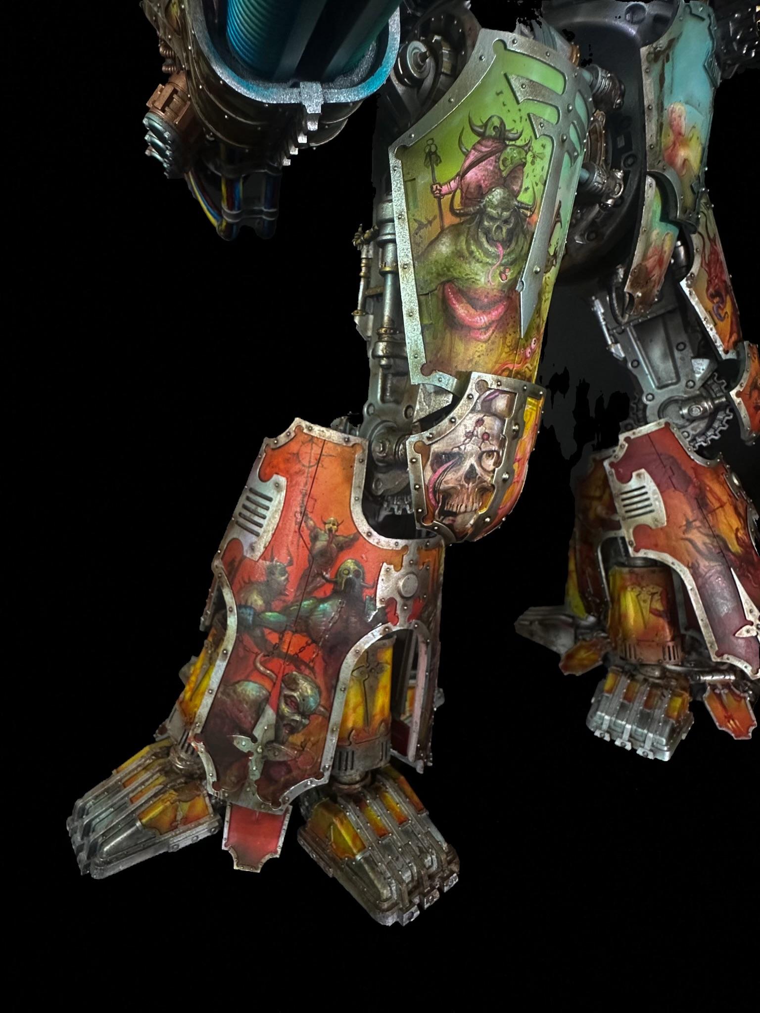 Airbrushed, Forge World, Freehand, Mural, Warlord