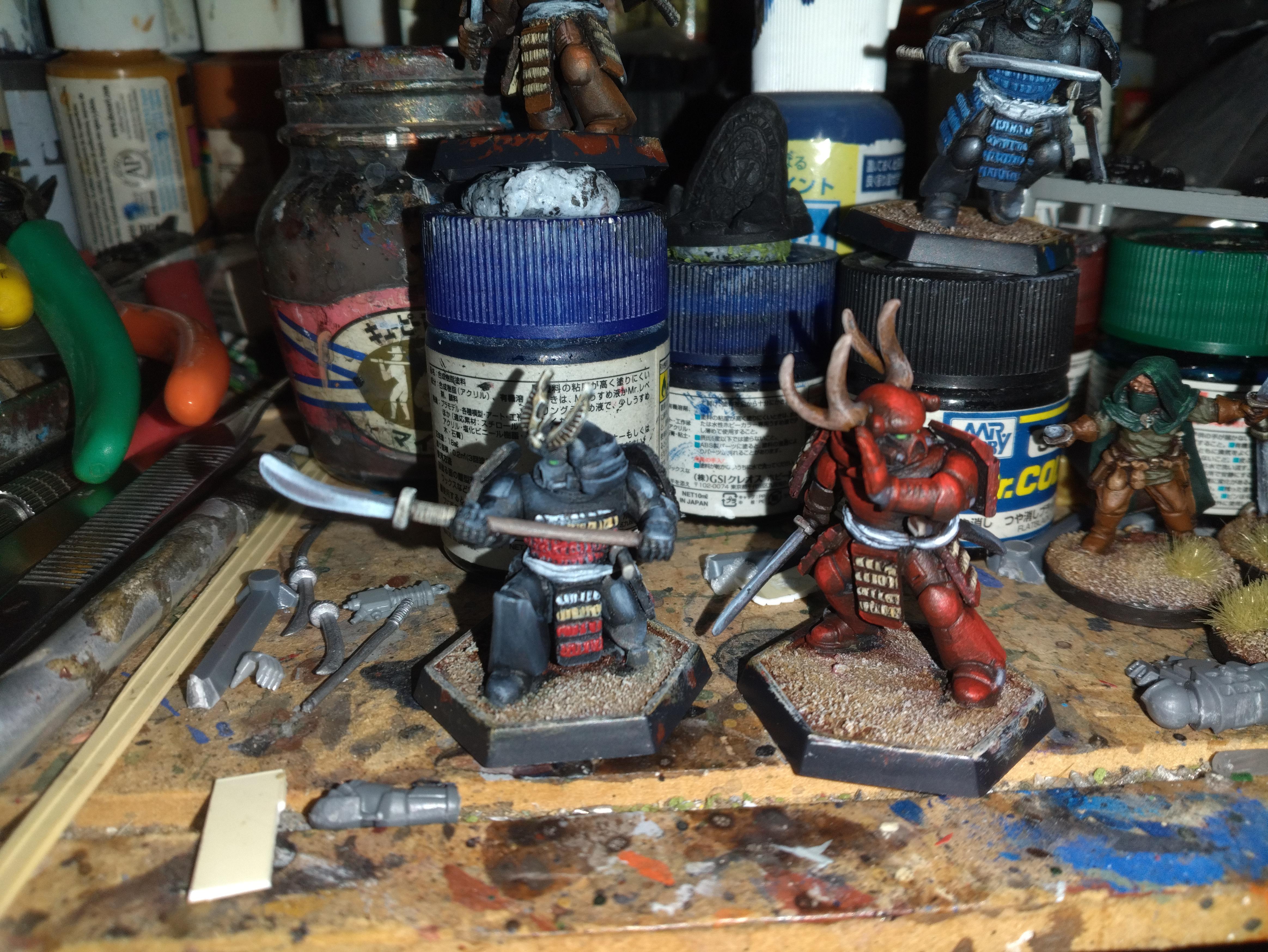 March 2024, Samurai, Space Marines, Work In Progress
