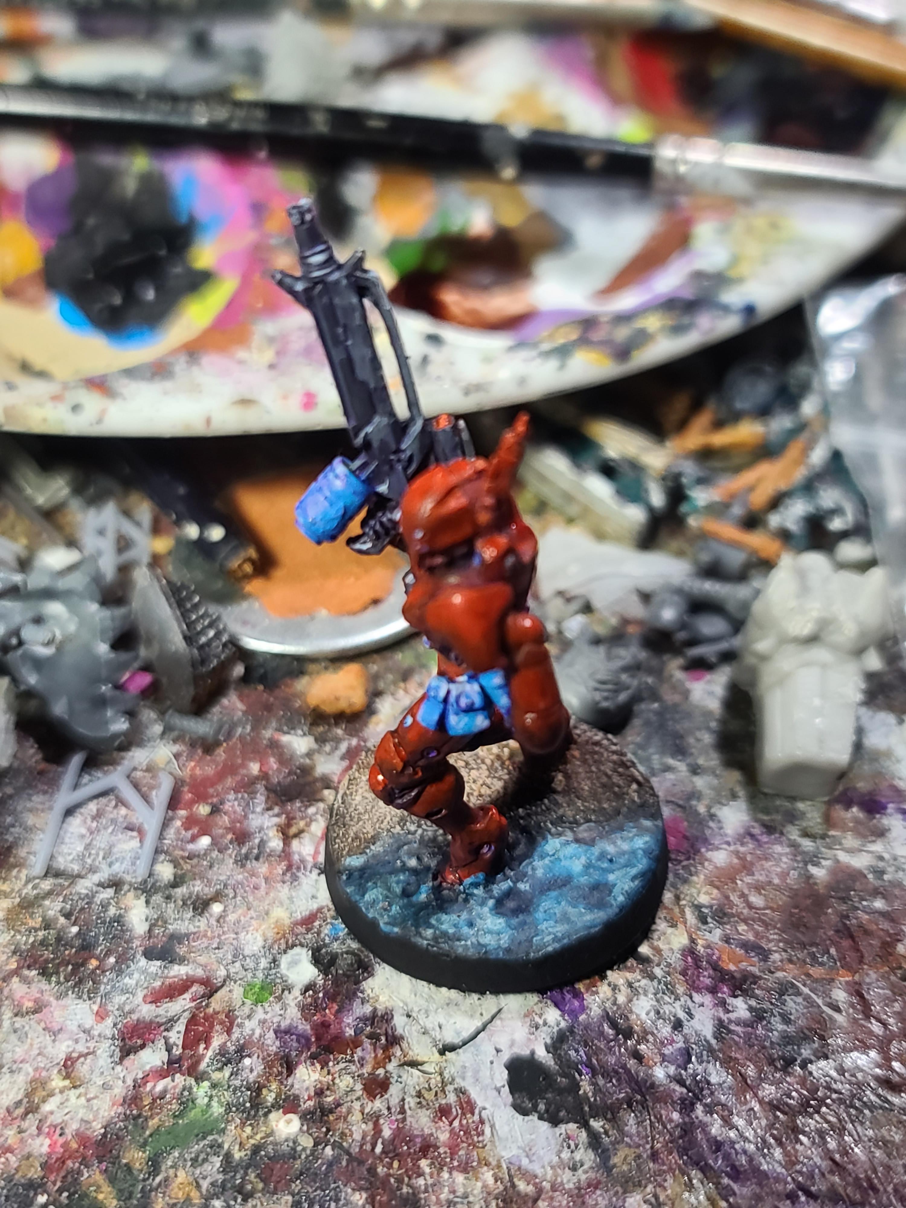 Beach Base, Corvus Belli, Heavy Infantry, Infinity, Orc Trooper, Pan-o, Power Armor, Varuna