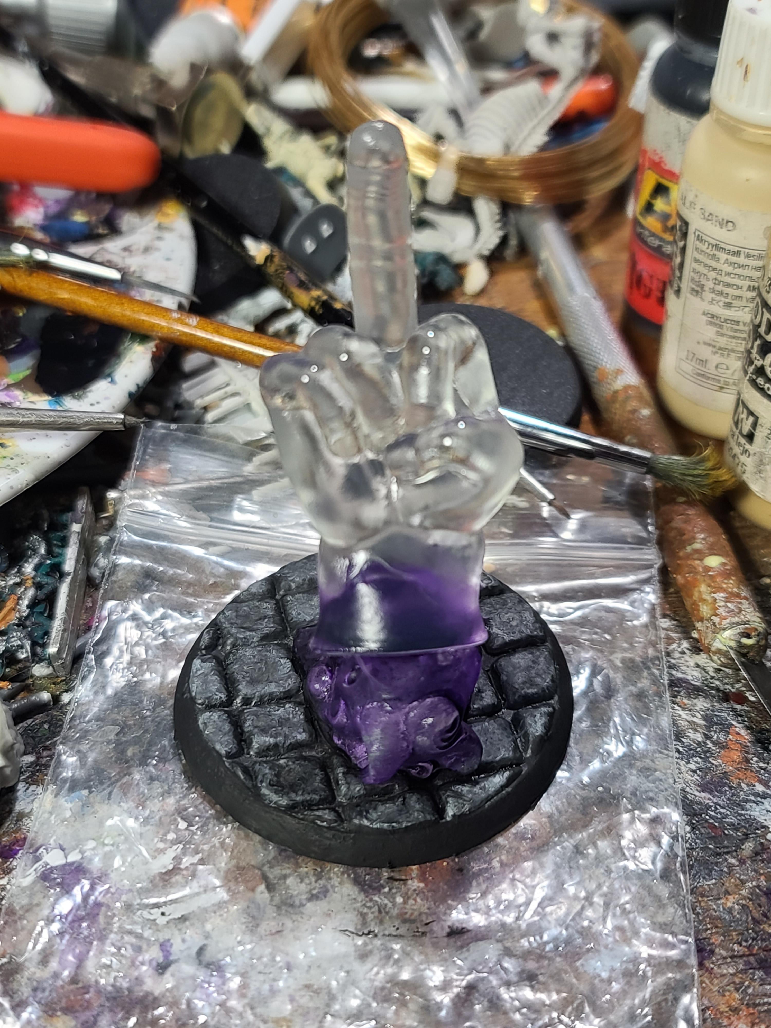 24 Hour Paint, Magical Hand, Middle Finger, Reaper Miniatures, Rude Gesture
