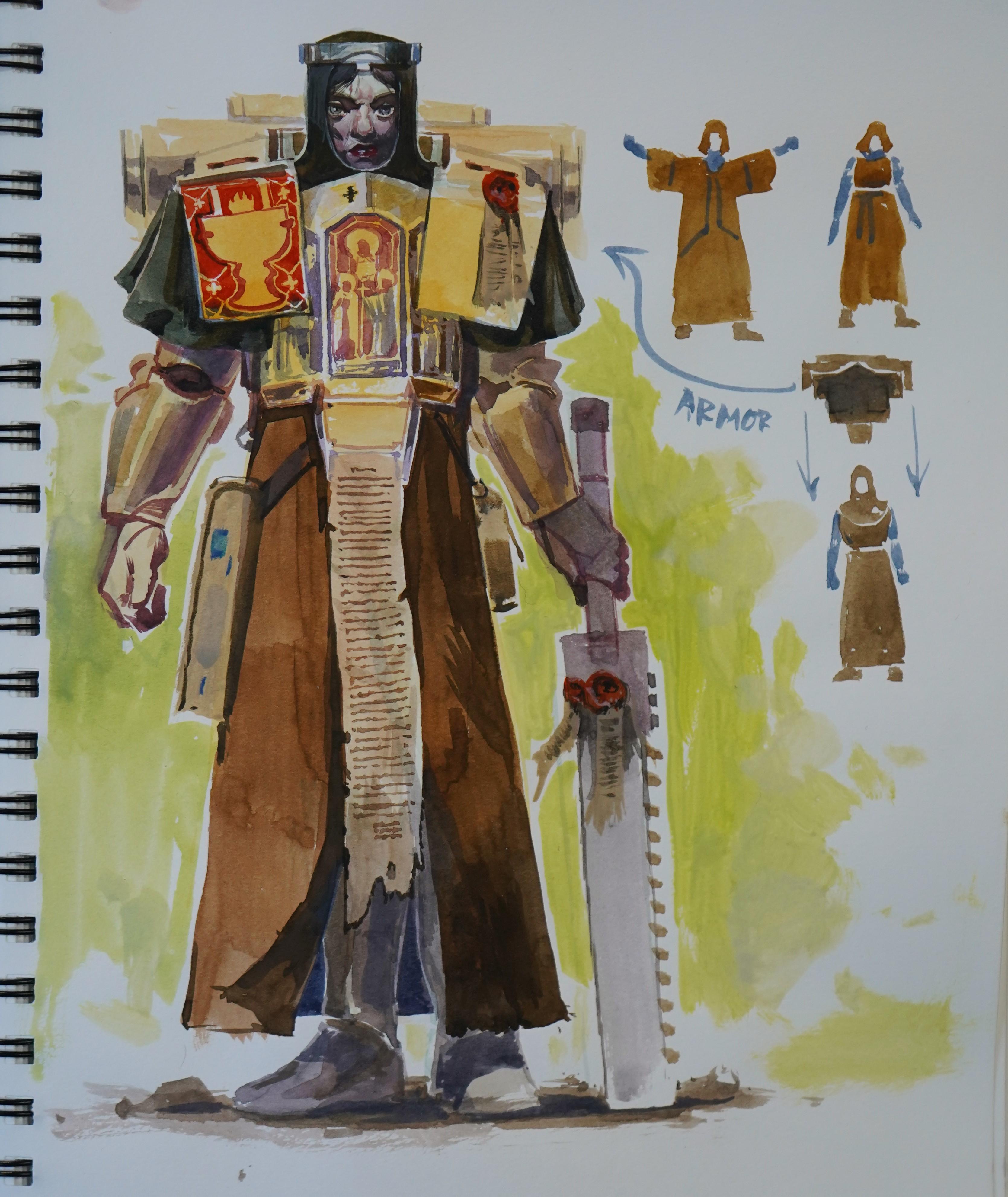 Artwork, Boob Armor, Drawing, Painting, Sisters Of Battle