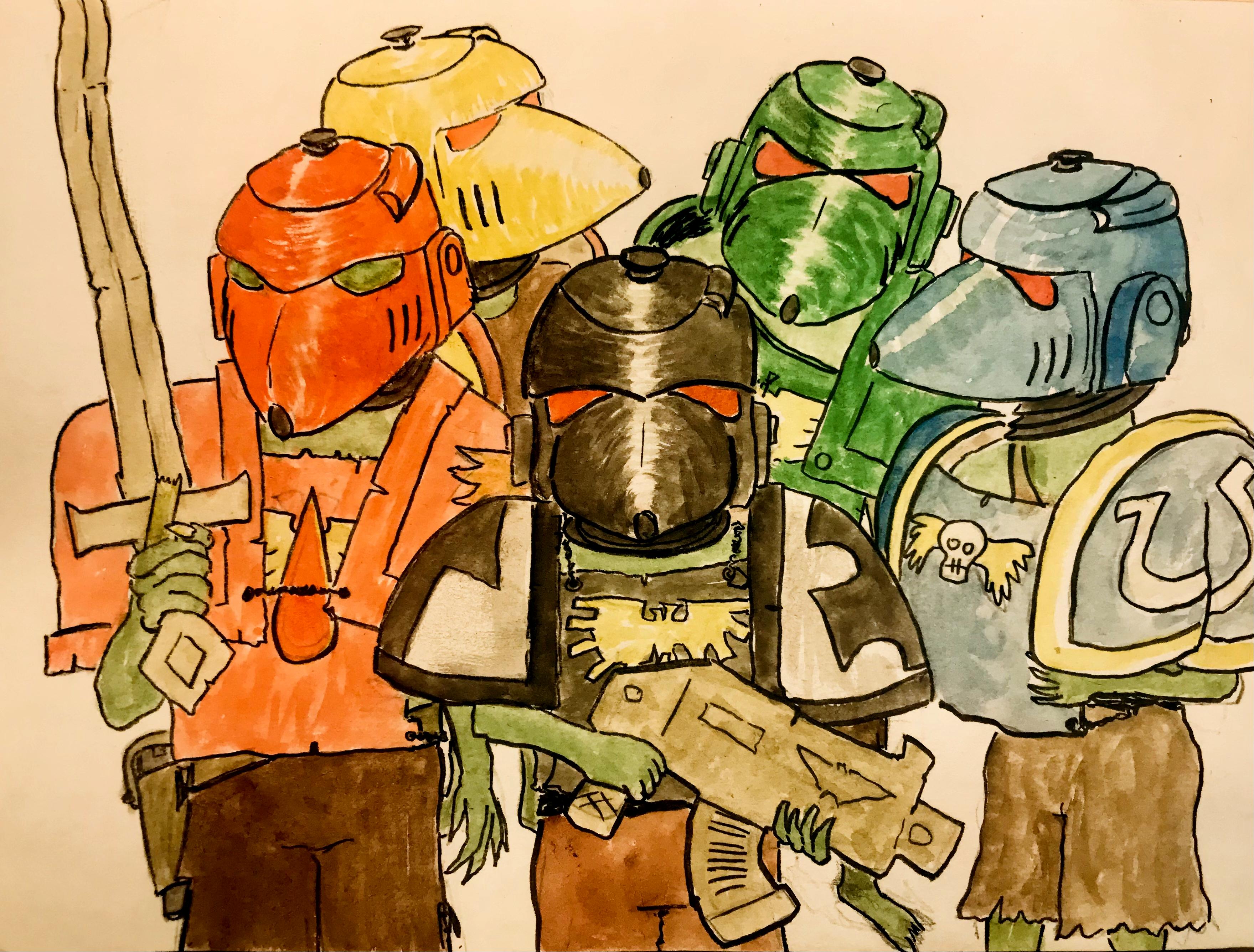 Cosplay, Goblins, Grots, Infiltration, Space Marines