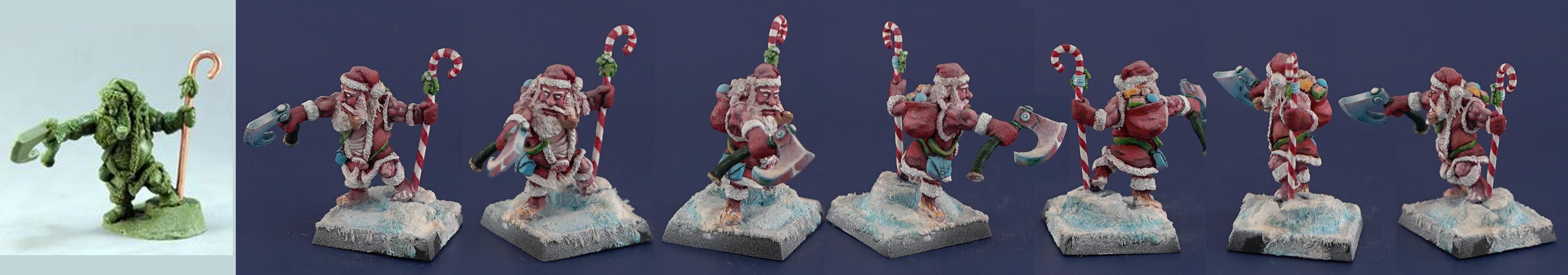 Bones, Bones Black, Christmas, Dwarves, Reaper, Reaper Bones, Santa Claus, Santa Dwarf