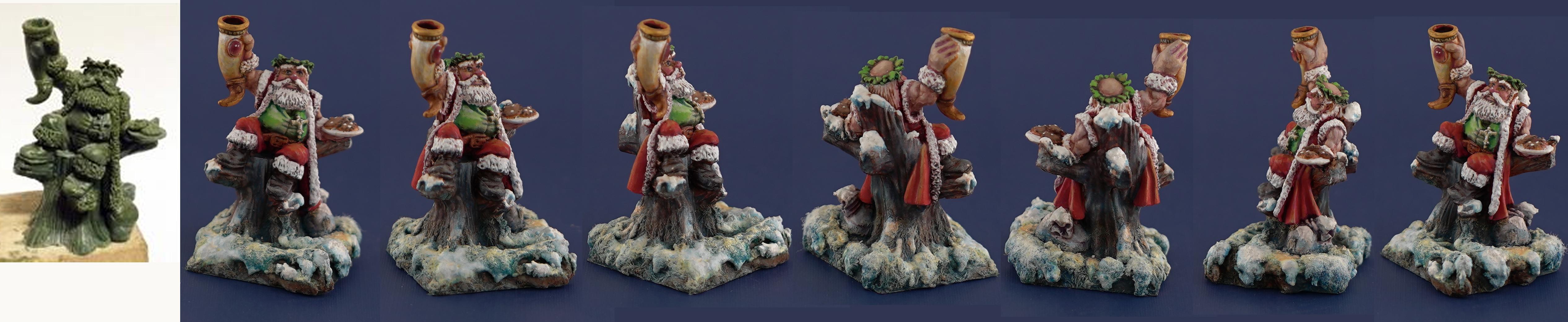 Bones, Bones Black, Christmas, Dwarves, Reaper, Reaper Bones, Santa Claus, Santa Dwarf