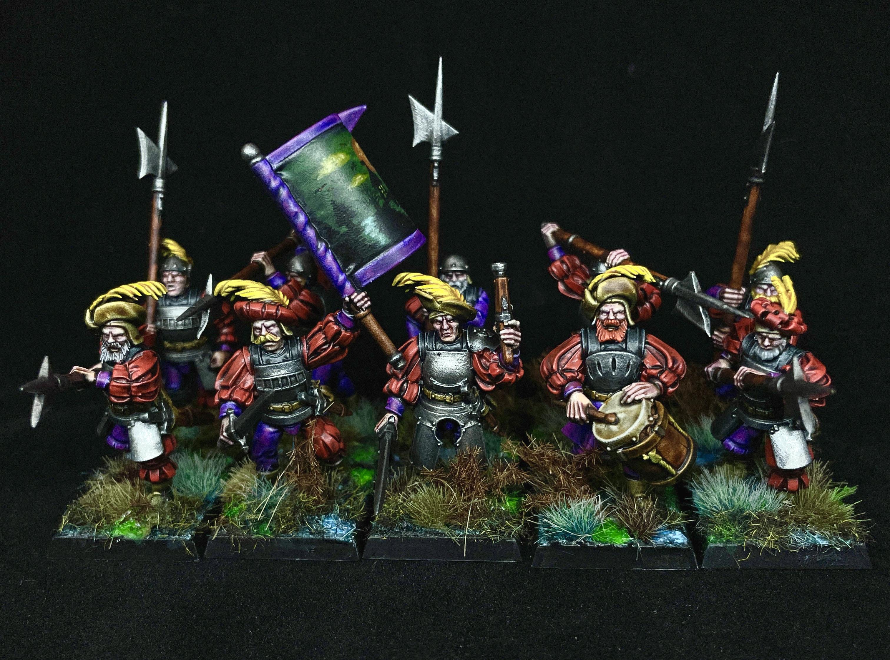 Banner, Empire, Empire Halberdiers Old World, Halberdiers, Old World, Sunland