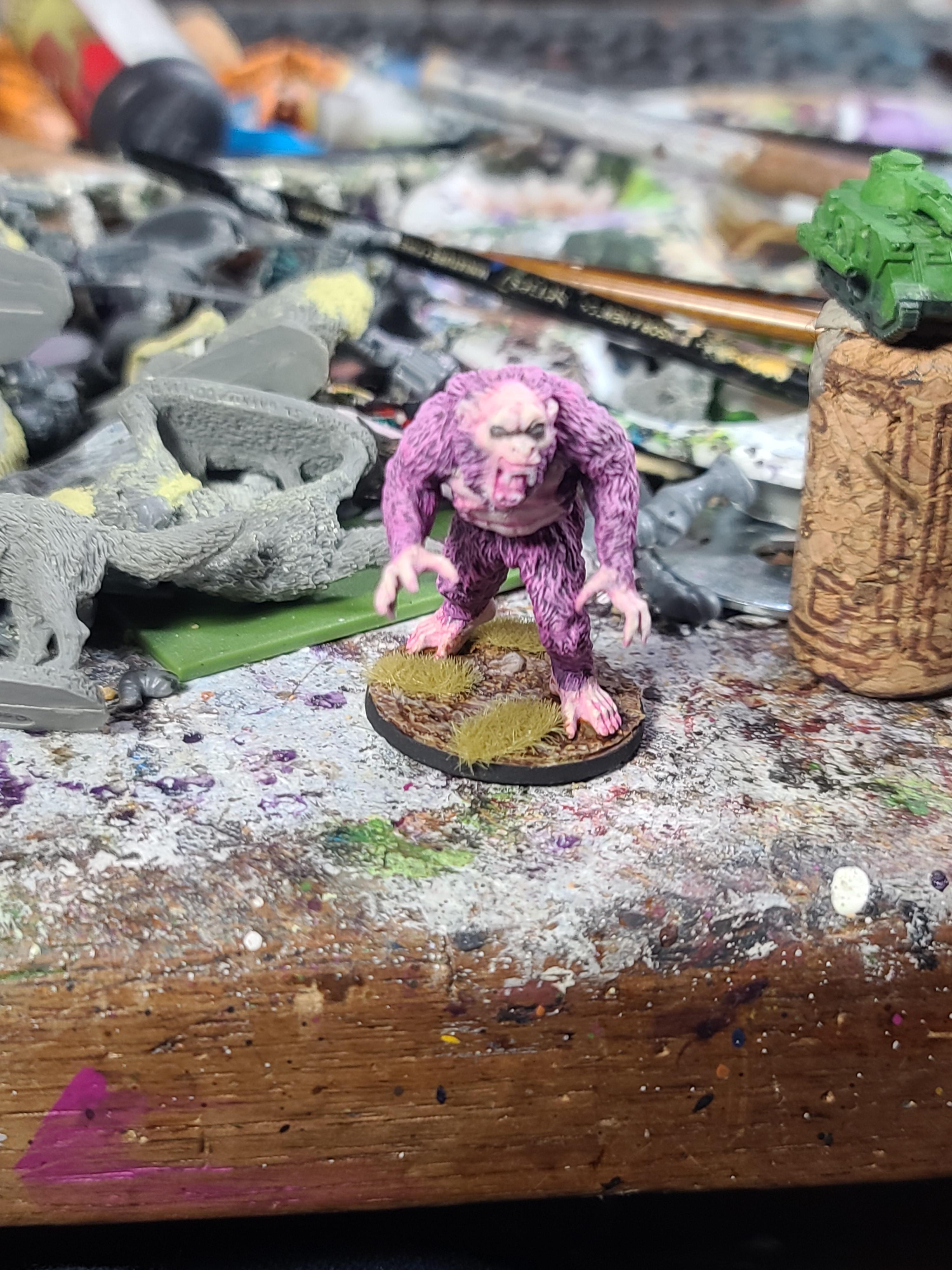 Absurd Color Scheme, Ape, Bones, Dungeons And Dragons, Killer Ape, Monster, Reaper Miniatures