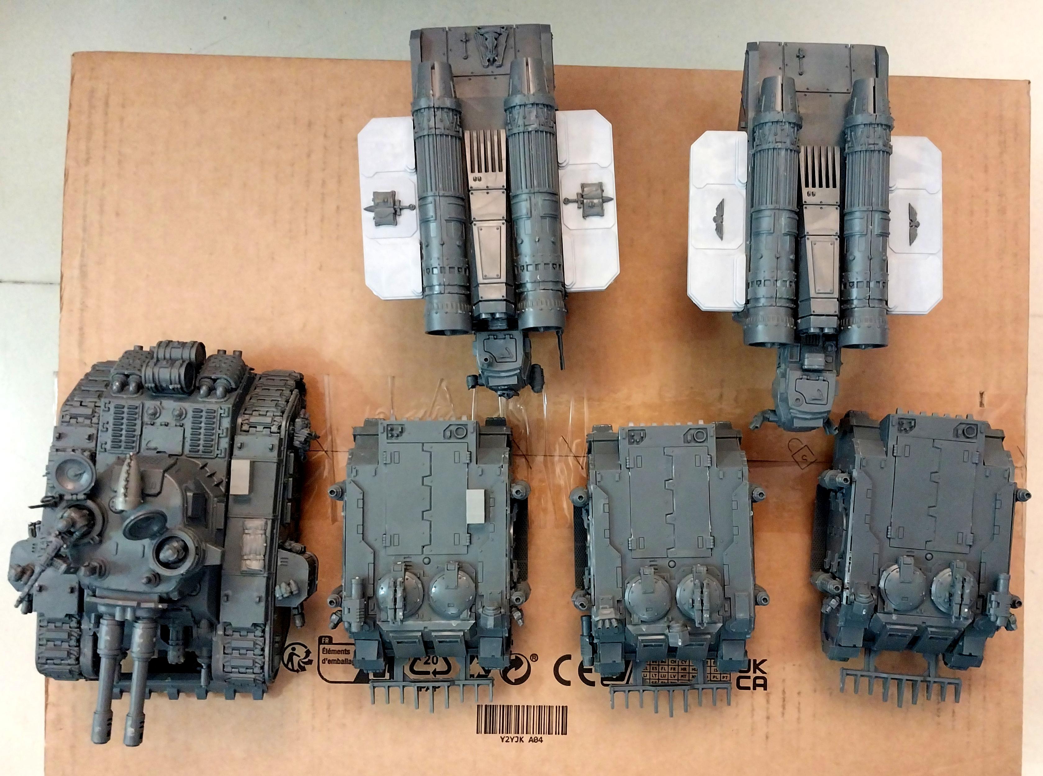 Adeptus Arbites, Arvus Lighter, Brothers Of Law, Rhino, Rogal Dorn, Shuttle, Tank