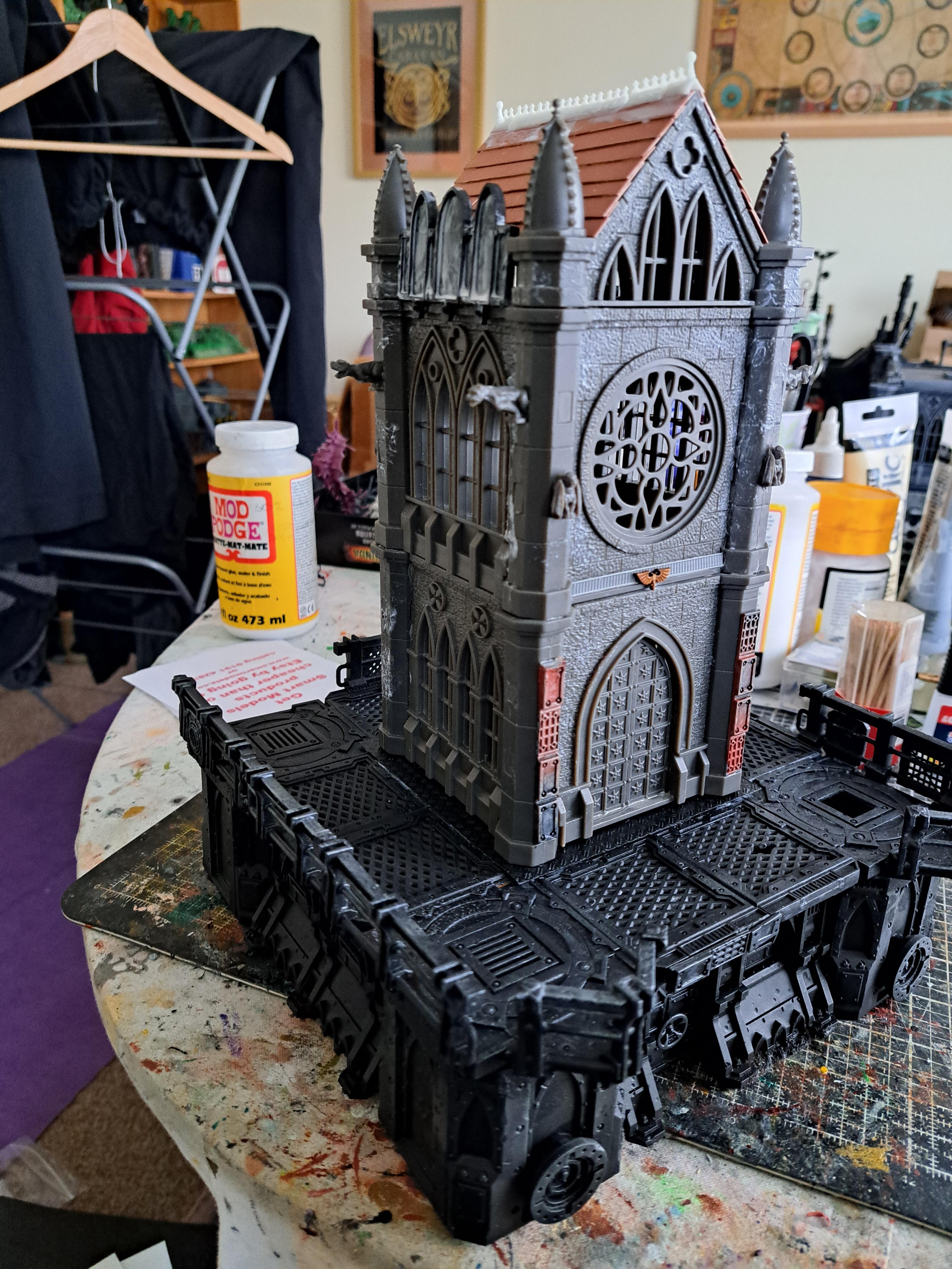 Buildings, City, Platform, Terrain, Warhammer 40,000, Work In Progress
