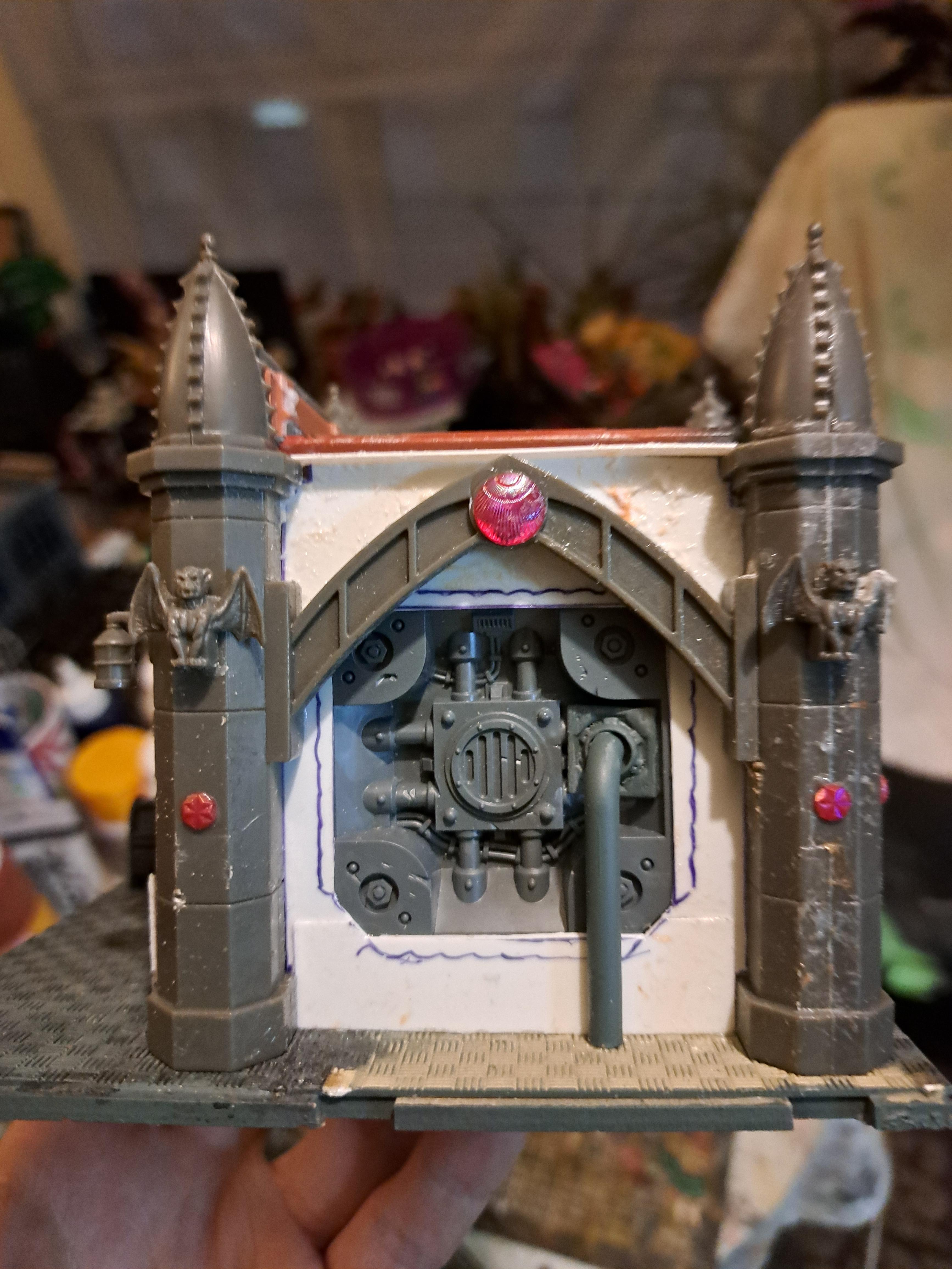 City, Kiosk, Terrain, Warhammer 40,000, Work In Progress