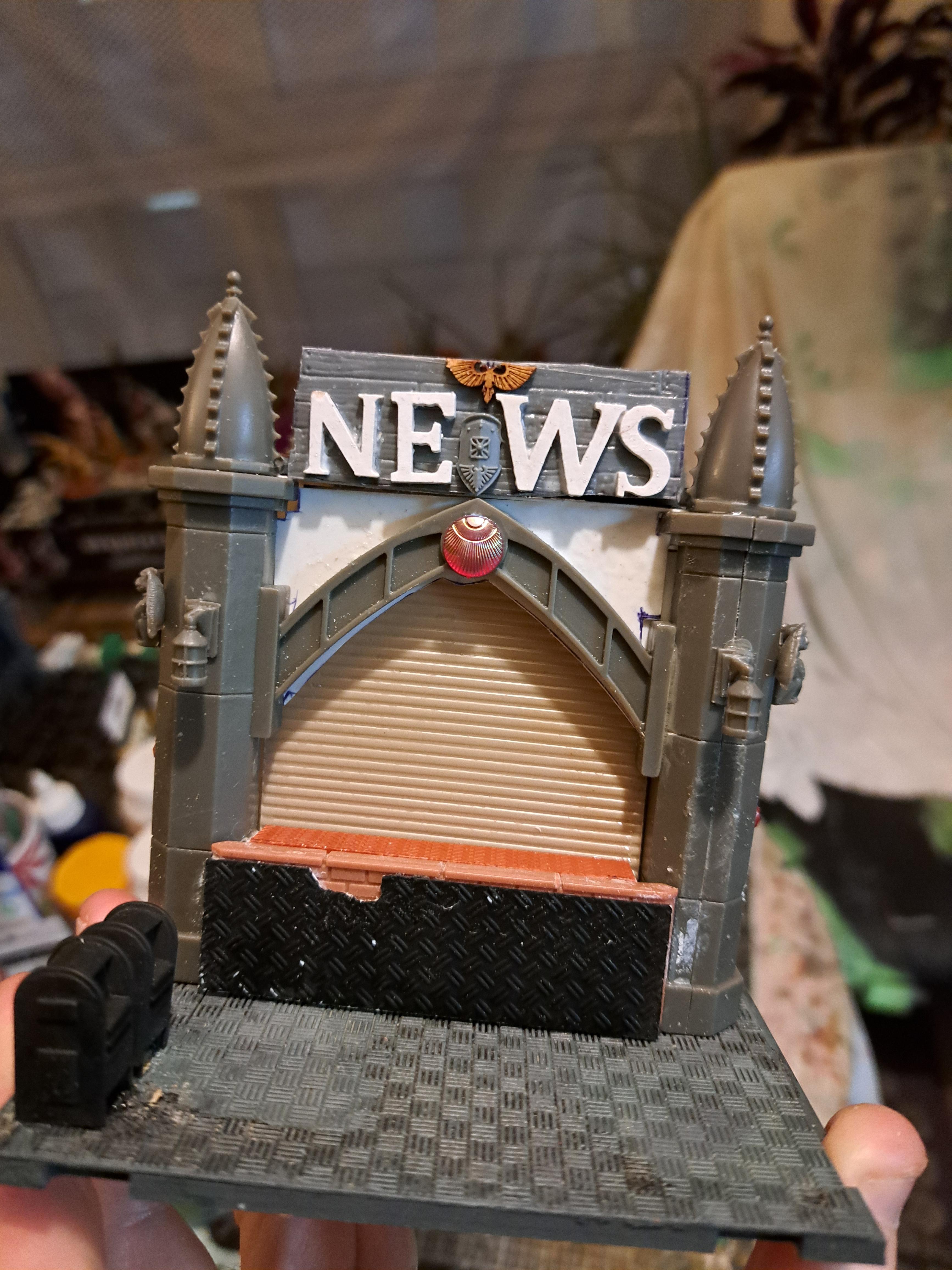 City, Kiosk, Terrain, Warhammer 40,000, Work In Progress