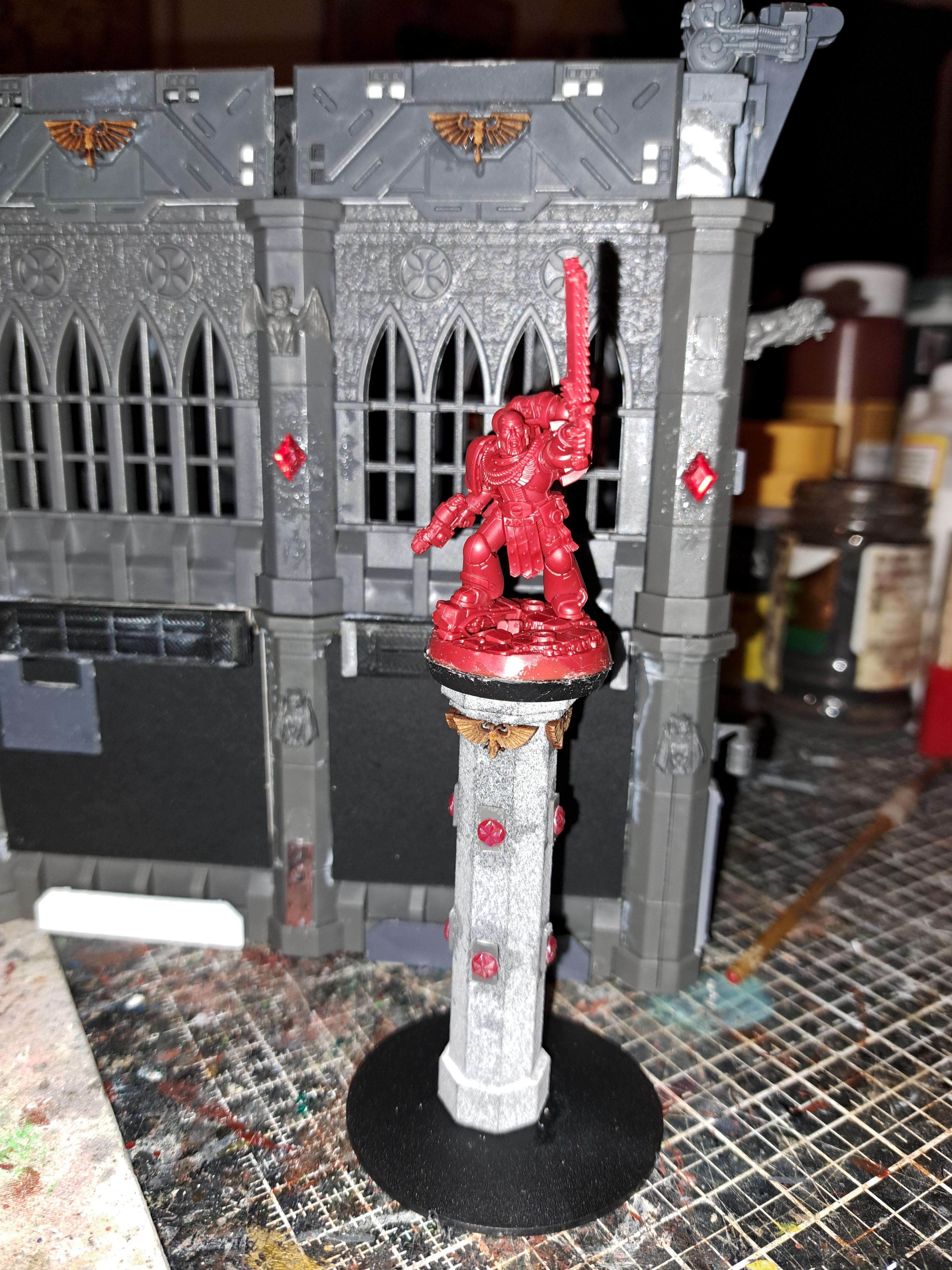 City, Pedestal, Statue, Terrain, Warhammer 40,000, Work In Progress