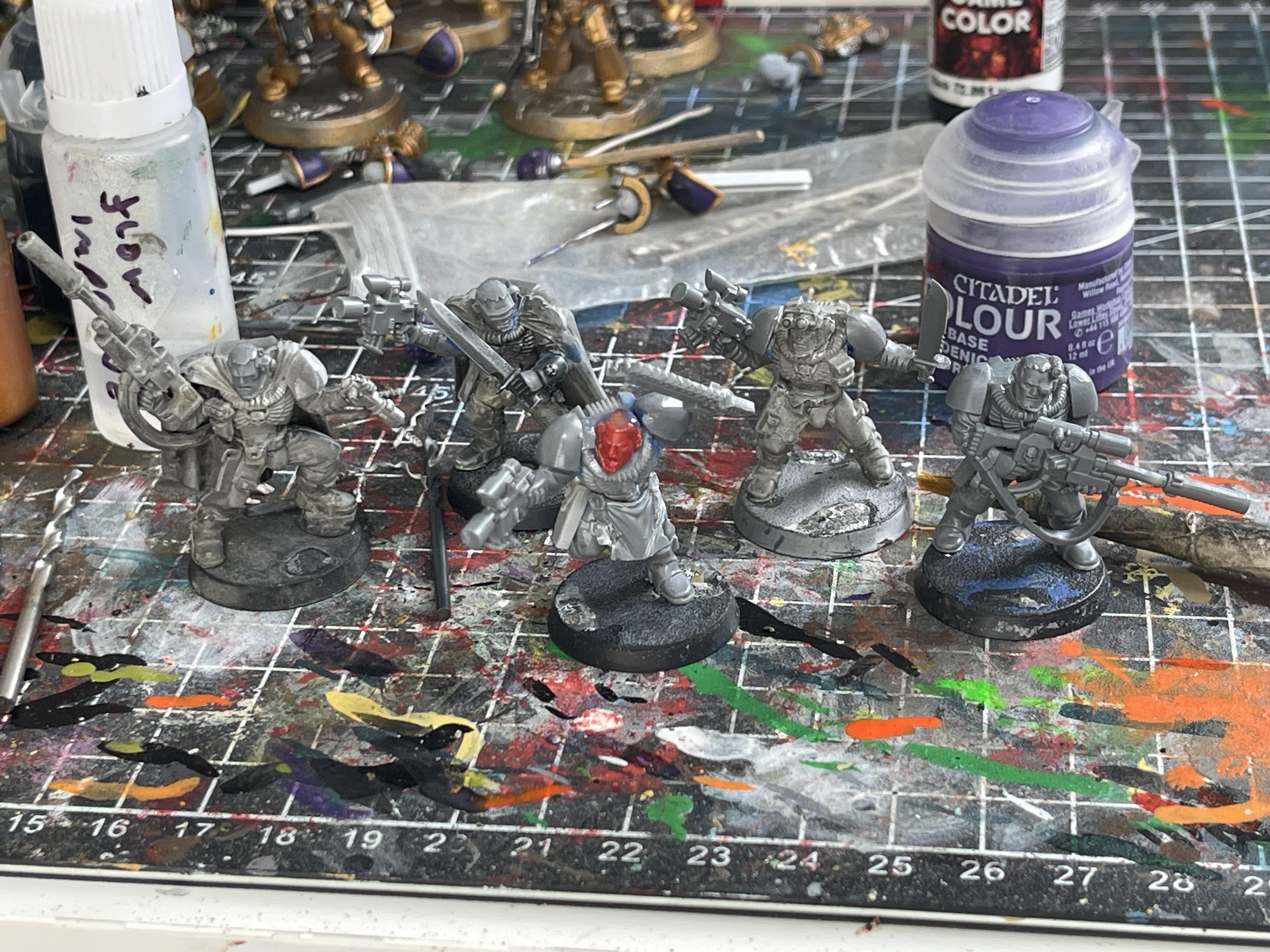 Scout Squad, Scouts, Space Marines, Warhammer 40,000, Warhammer Fantasy, Work In Progress