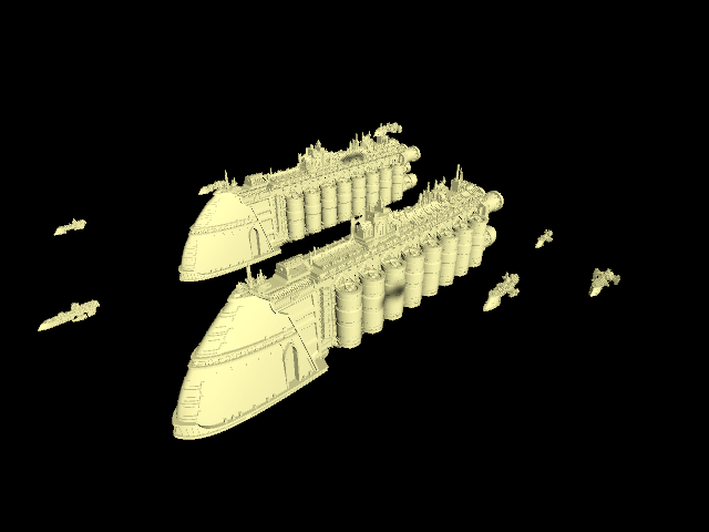 3d Sculpt, Battlefleet Gothic, Imperium, Render