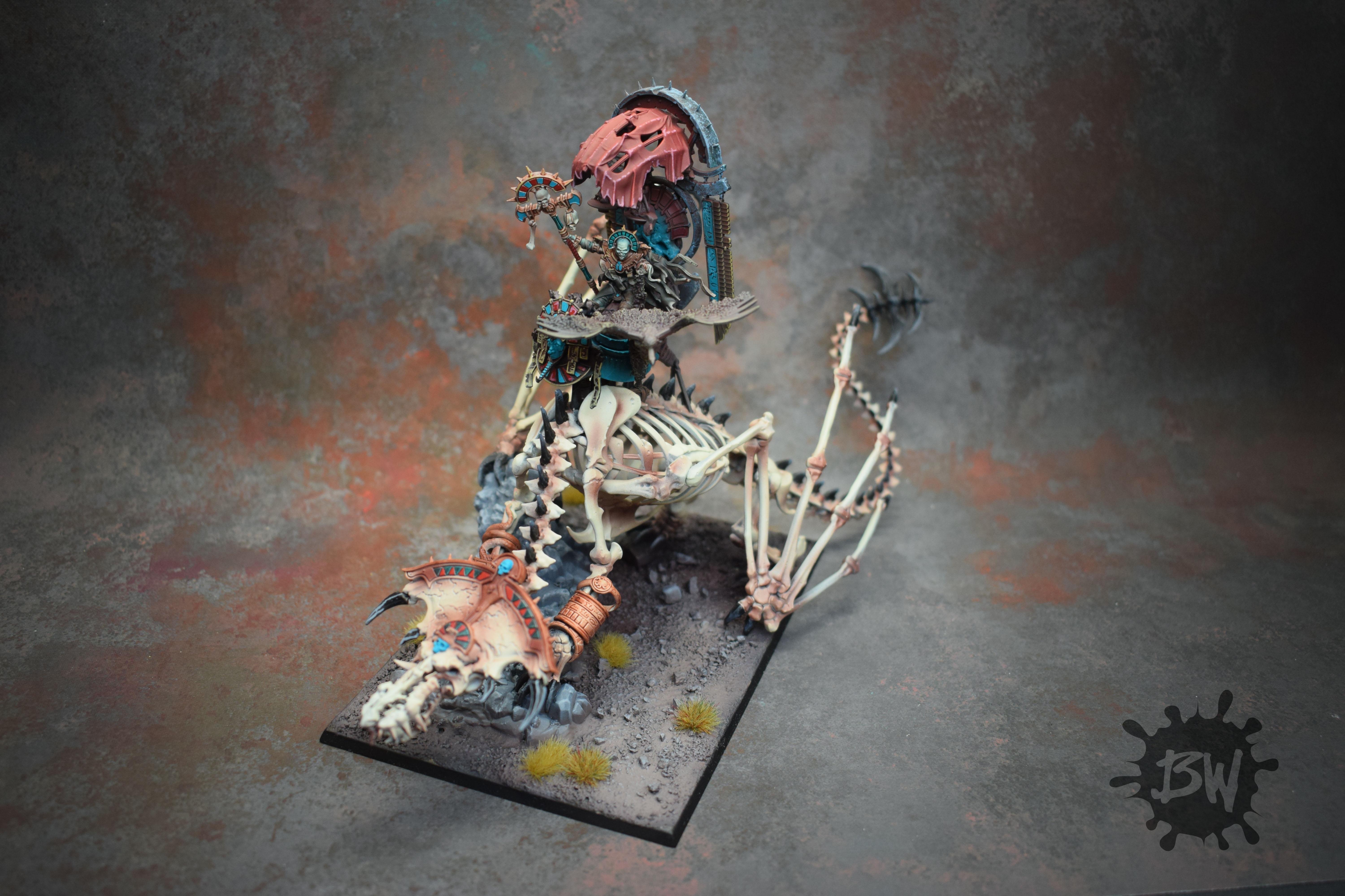 Age Of Sigmar, Games Workshop, Liche Priest On Necrolith Bone Dragon, The Old World, Warhammer Fantasy