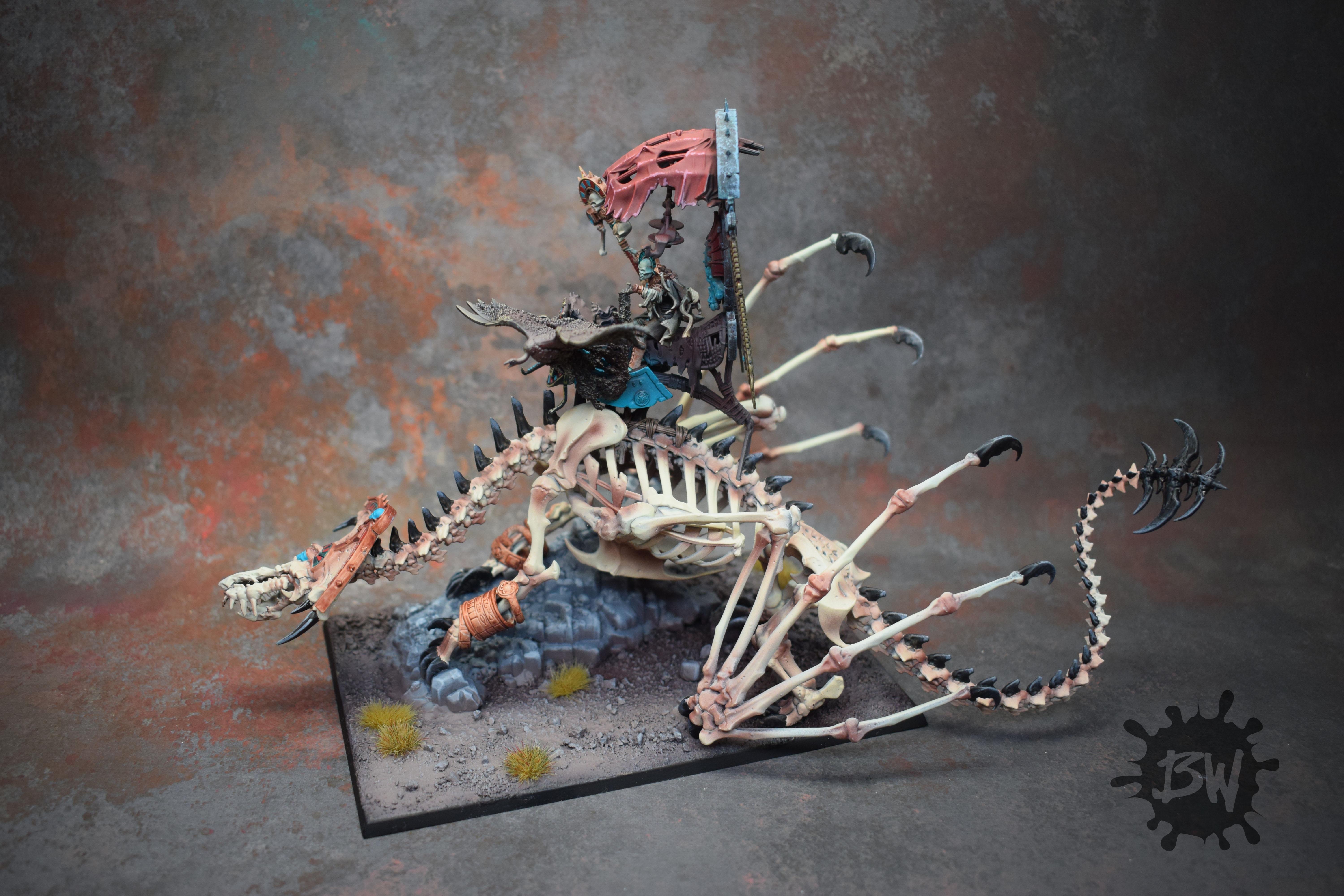 Age Of Sigmar, Games Workshop, Liche Priest On Necrolith Bone Dragon, The Old World, Warhammer Fantasy
