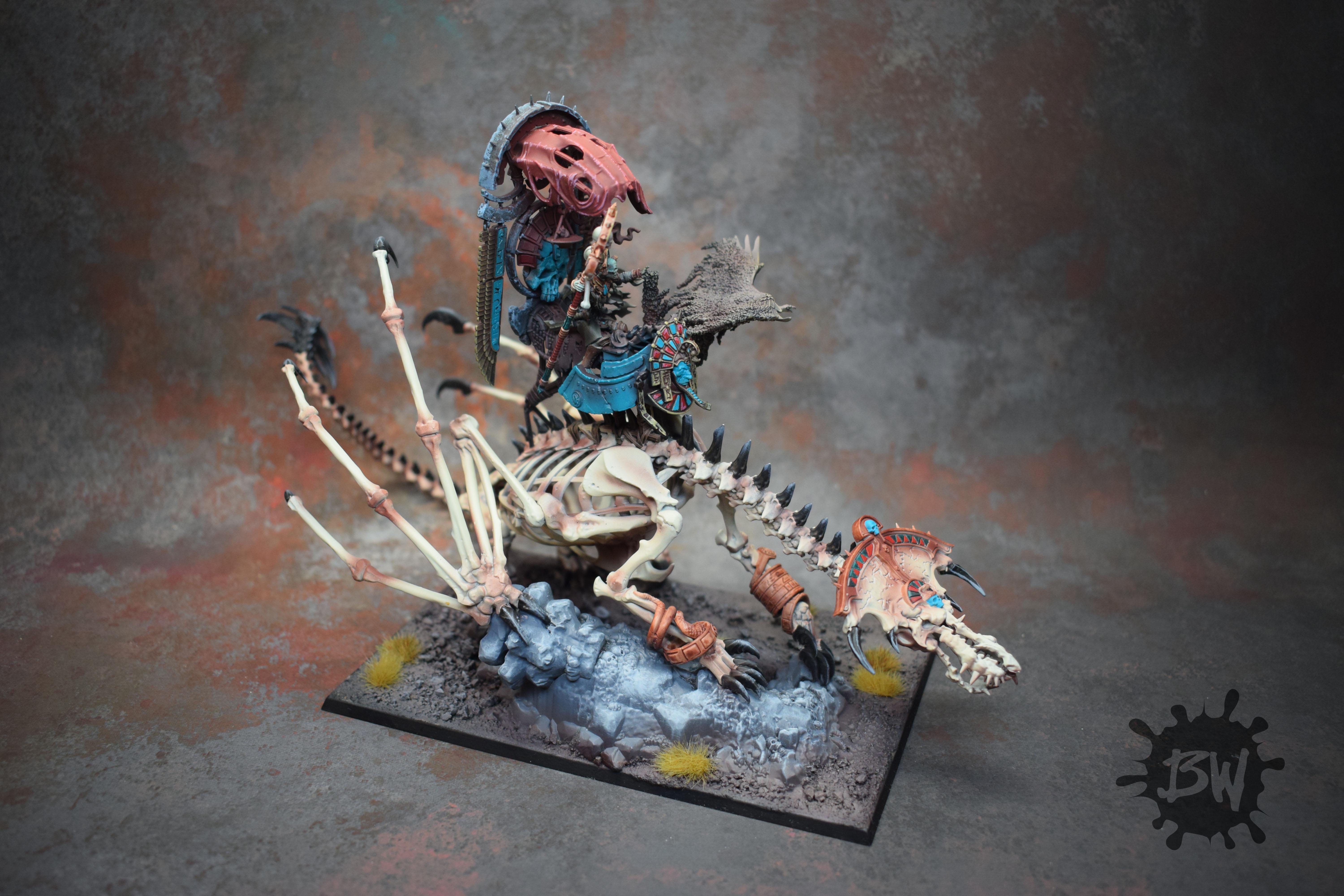 Age Of Sigmar, Games Workshop, Liche Priest On Necrolith Bone Dragon, The Old World, Warhammer Fantasy