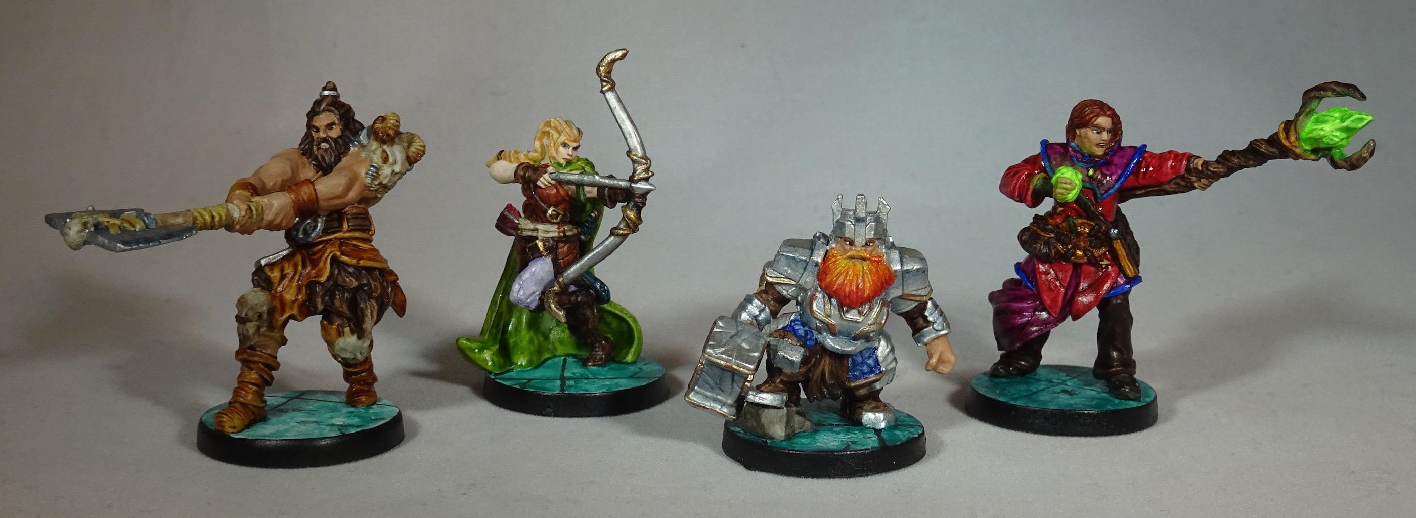 Barbarian, Dungeon Saga, Dwarves, Elves, Fighter, Human, Mantic Games, Rangers, Sorcerer