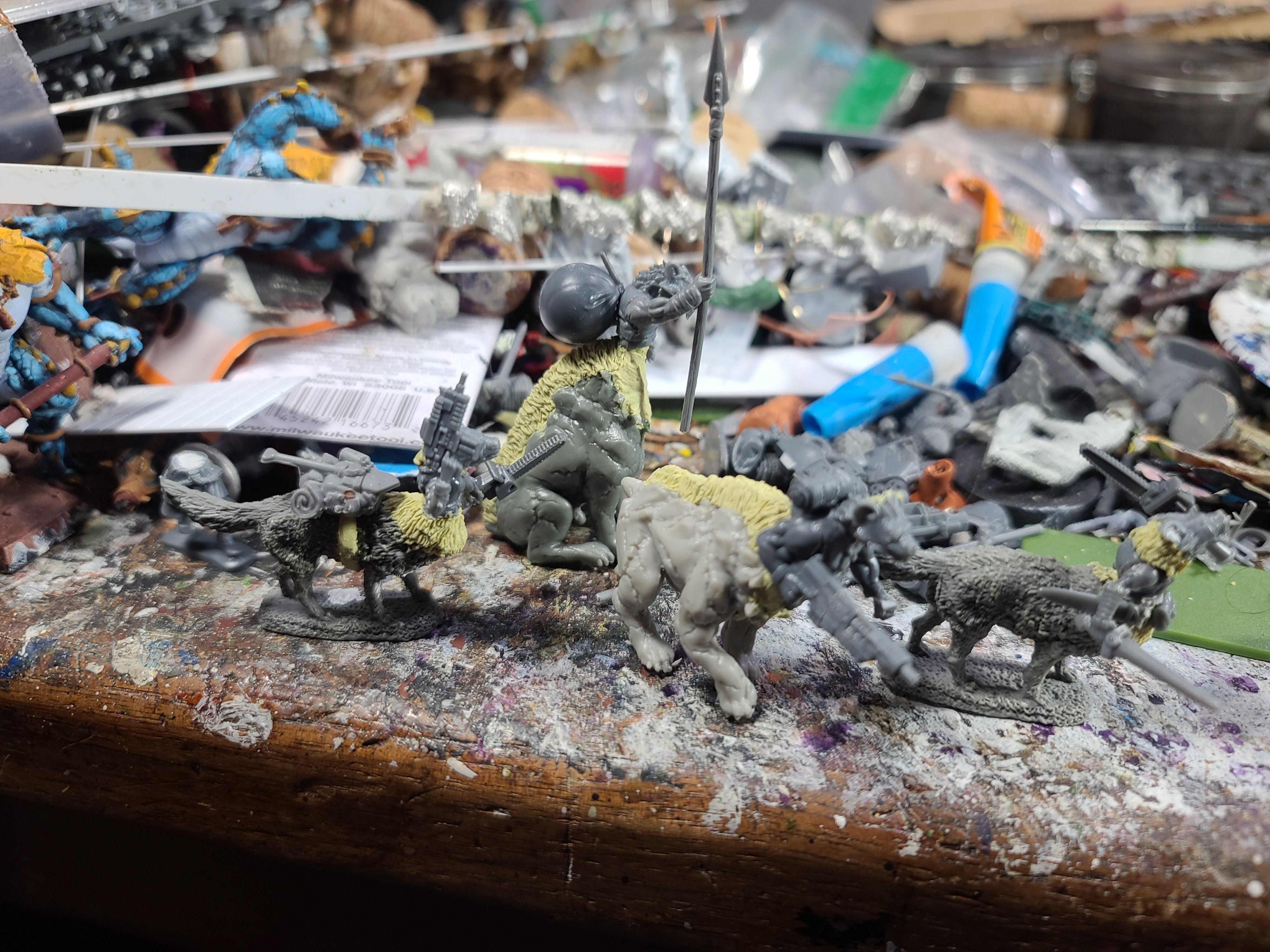 Centaurs, Conversion, Gorkamorka, Kitbash, Muties, North Star Military Figures, Reaper Miniatures, Wolf